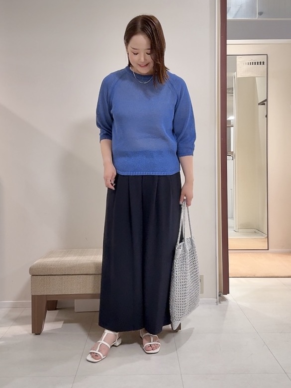 YUIさんの「UNTITLED｜【洗える/ゆったり】クルーネックドライニット」を使ったコーディネート