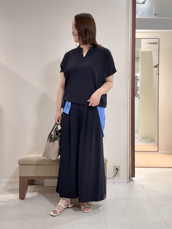 YUIさんの「UNTITLED｜【9色展開/アンサンブル可】コットンクルーネックカーディガン」を使ったコーディネート