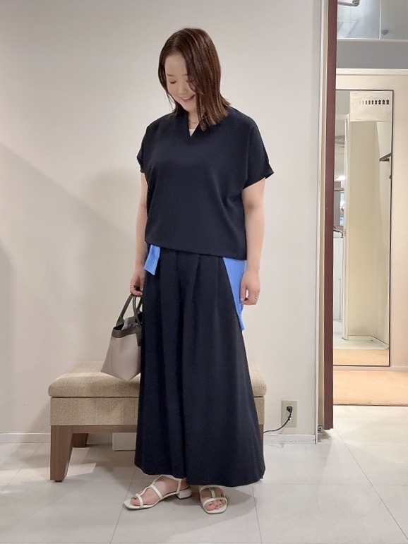 YUIさんの「UNTITLED｜【9色展開/アンサンブル可】コットンクルーネックカーディガン」を使ったコーディネート