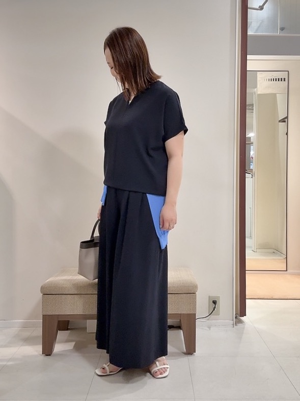 YUIさんの「UNTITLED｜【9色展開/アンサンブル可】コットンクルーネックカーディガン」を使ったコーディネート