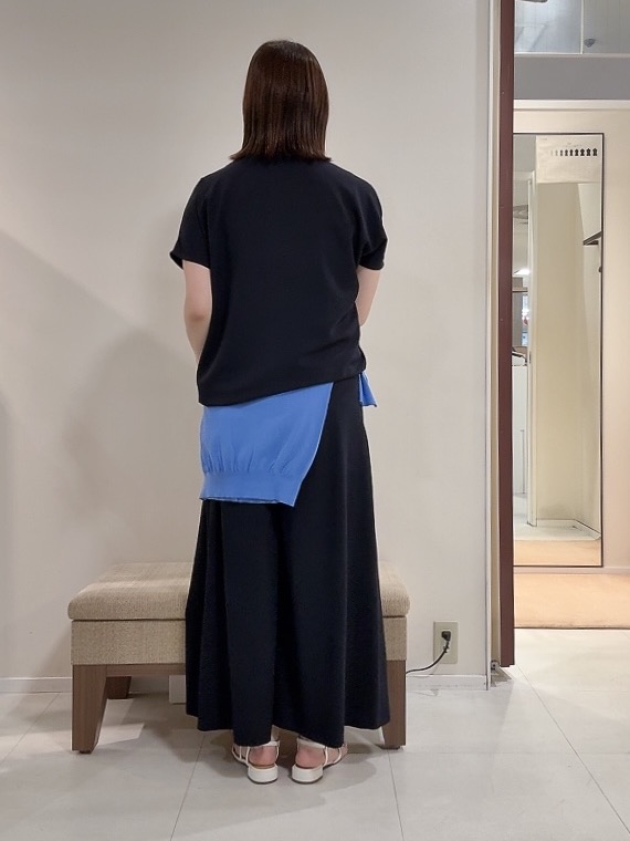 YUIさんの「UNTITLED｜【9色展開/アンサンブル可】コットンクルーネックカーディガン」を使ったコーディネート