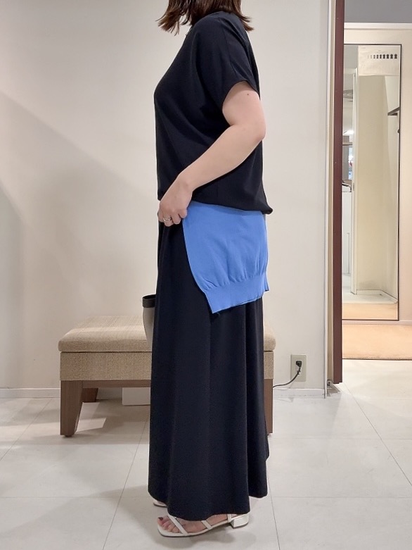 YUIさんの「UNTITLED｜【9色展開/アンサンブル可】コットンクルーネックカーディガン」を使ったコーディネート