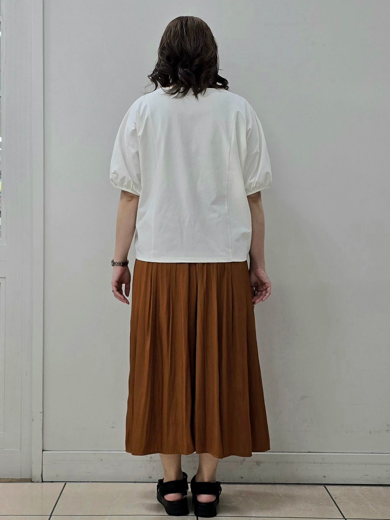 fkeさんの「Reflect｜【UVカット／接触冷感／吸水速乾】ギャザースリーブカットソー」を使ったコーディネート