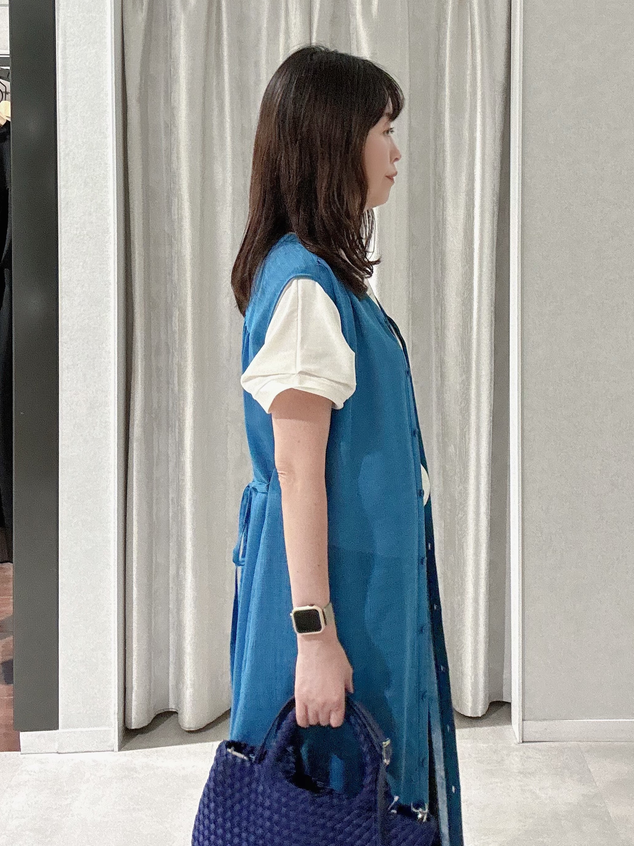 makiさんの「UNTITLED｜【肌に張りつきにくい/前後2WAY】ドライタッチコットンプルオーバー」を使ったコーディネート
