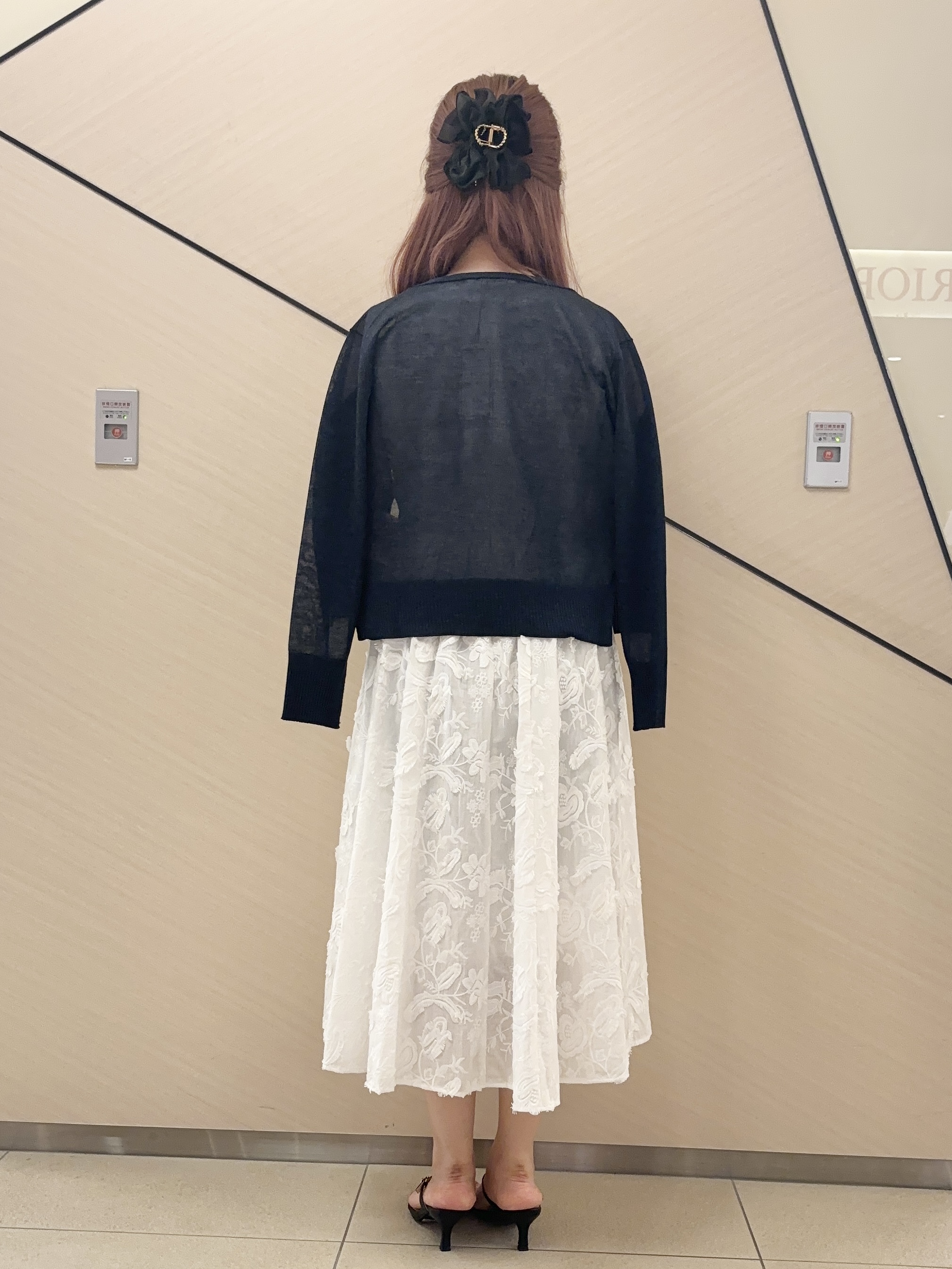Rinaさんの「DRESSTERIOR｜【ウォッシャブル】コットン エンブロイダリードレス」を使ったコーディネート