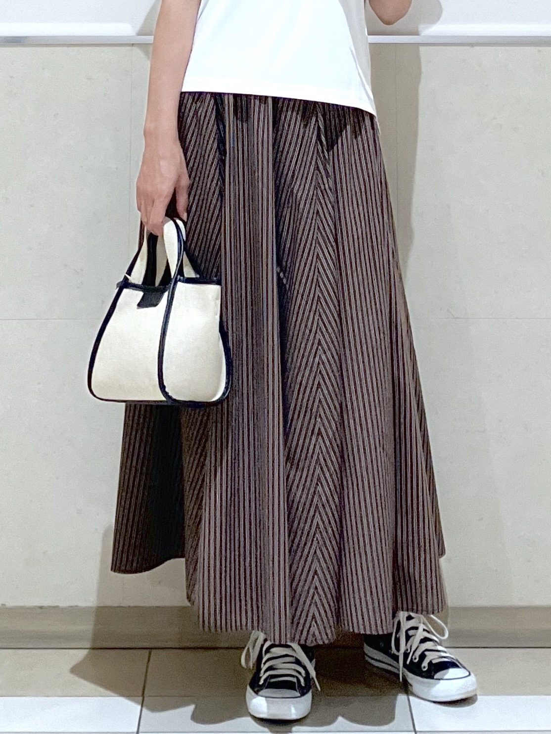 eriko さんの「Dessin｜【UVカット/接触冷感】美光沢カットソー」を使ったコーディネート