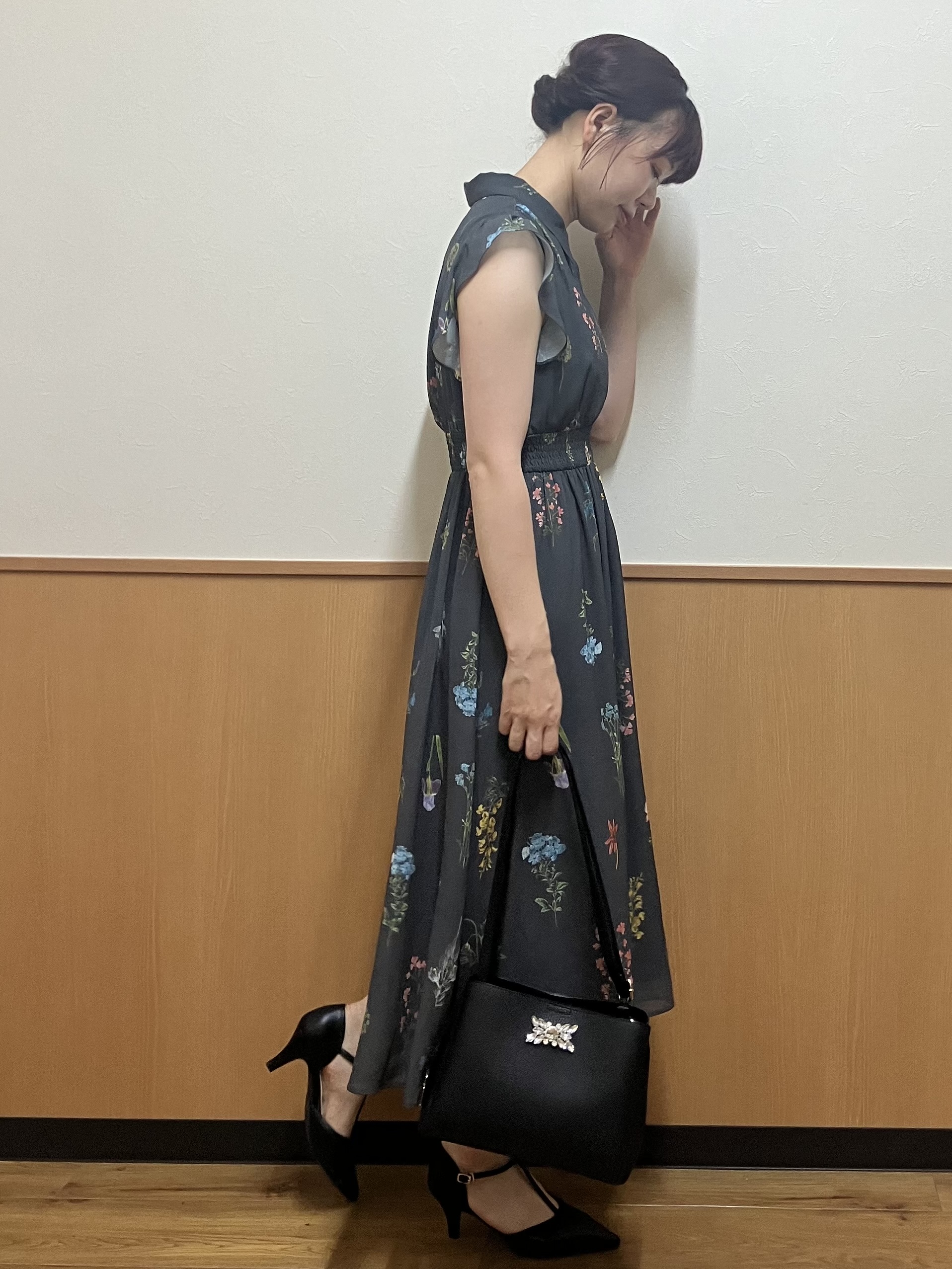 MAYUKIさんの「index｜【マツコの知らない世界で紹介】ボタニカルフレアワンピース《洗濯機OK》」を使ったコーディネート