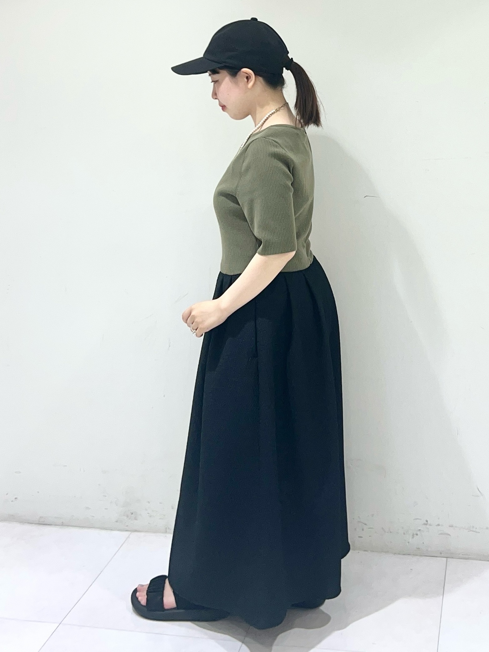 Mitsukiさんの「UNTITLED｜【Made In Japan】ガラスパールレイヤードネックレス」を使ったコーディネート