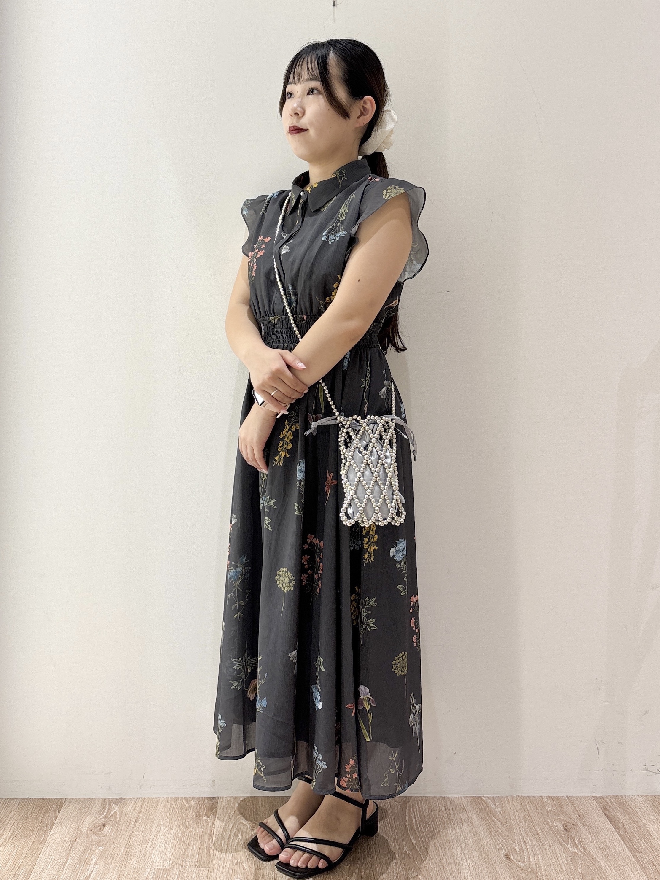 hinachiさんの「OPAQUE.CLIP｜【マツコの知らない世界で紹介】ボタニカルフレアワンピース《洗濯機OK》」を使ったコーディネート