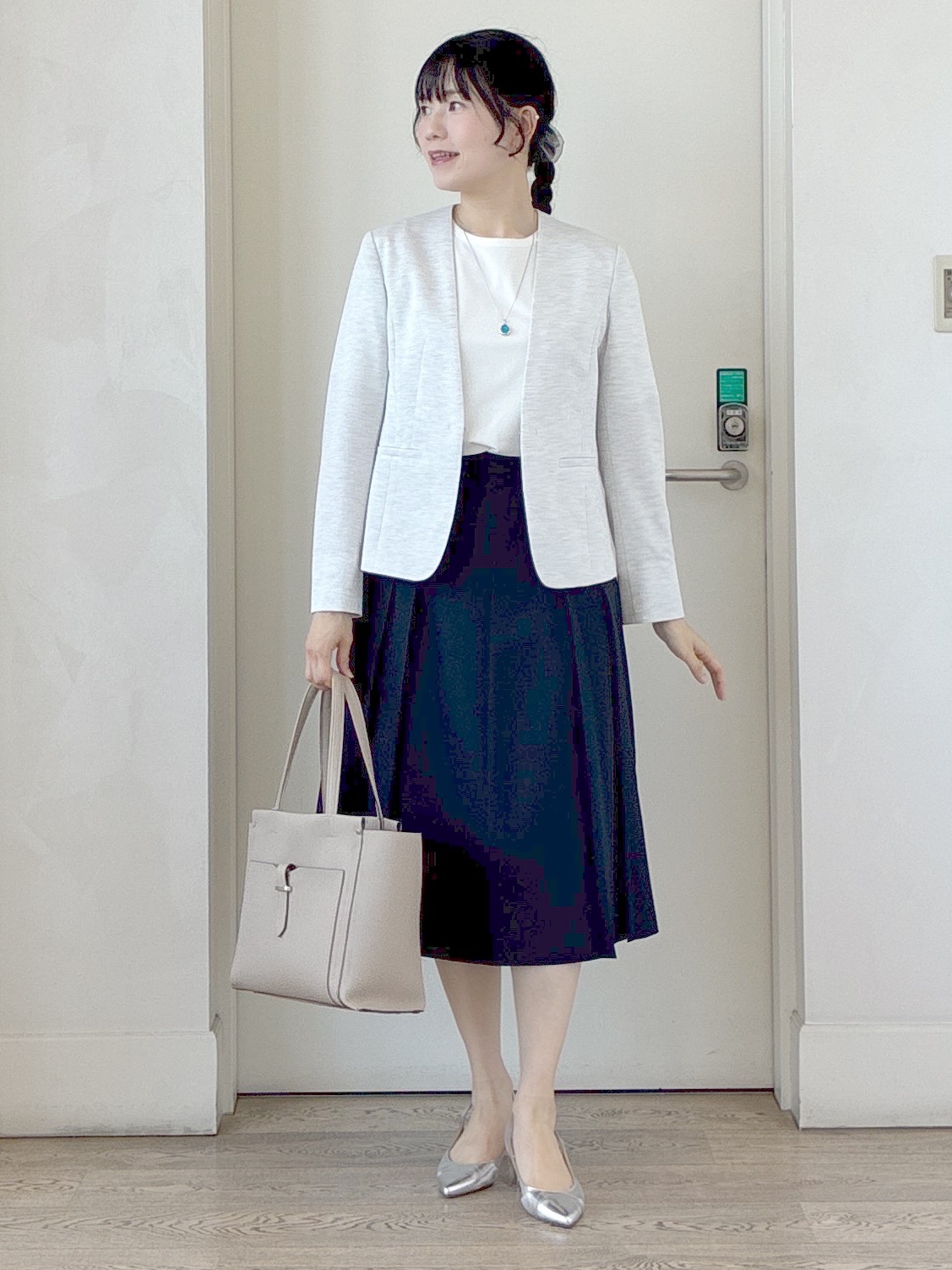  beni_gingerさんの「Reflect｜【SS-4Lサイズ／UVカット／接触冷感】匠ジャケット／ノーカラー」を使ったコーディネート