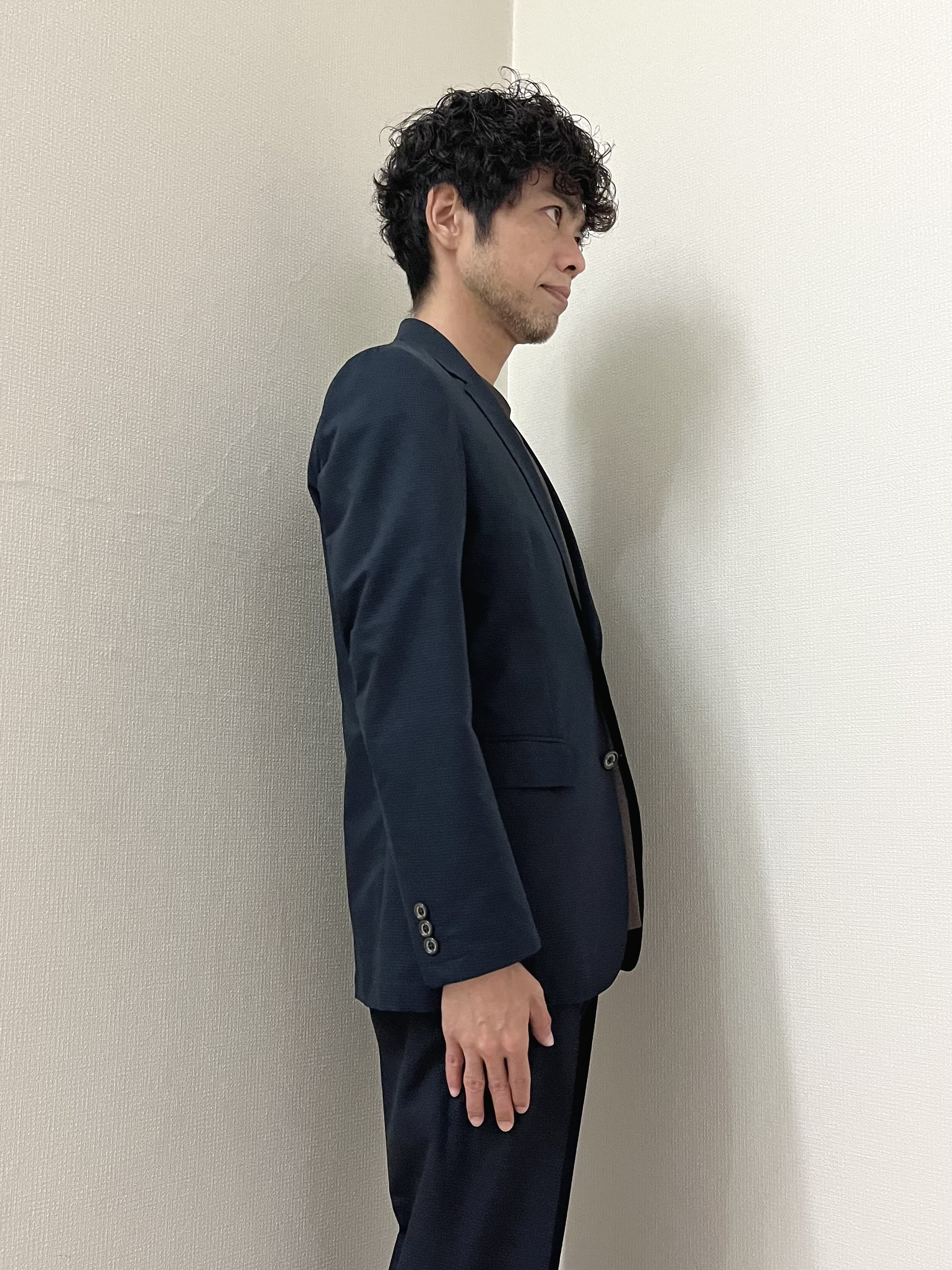 URAさんの「TAKEO KIKUCHI｜【抗菌防臭】COOL DOTS（R）ドビープリント ジャケット」を使ったコーディネート