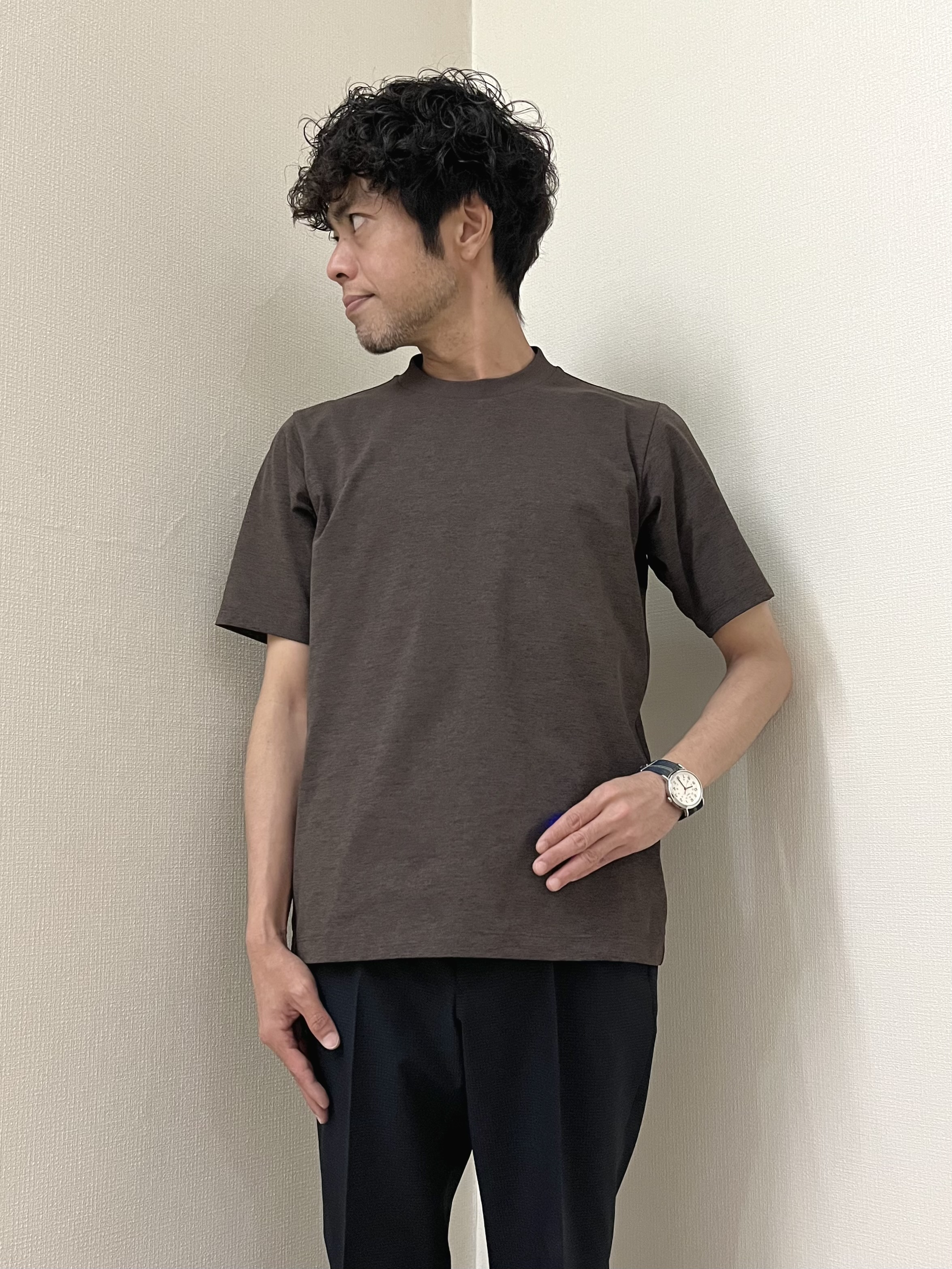URAさんの「TAKEO KIKUCHI｜【抗菌防臭】COOL DOTS（R）ドビープリント ジャケット」を使ったコーディネート