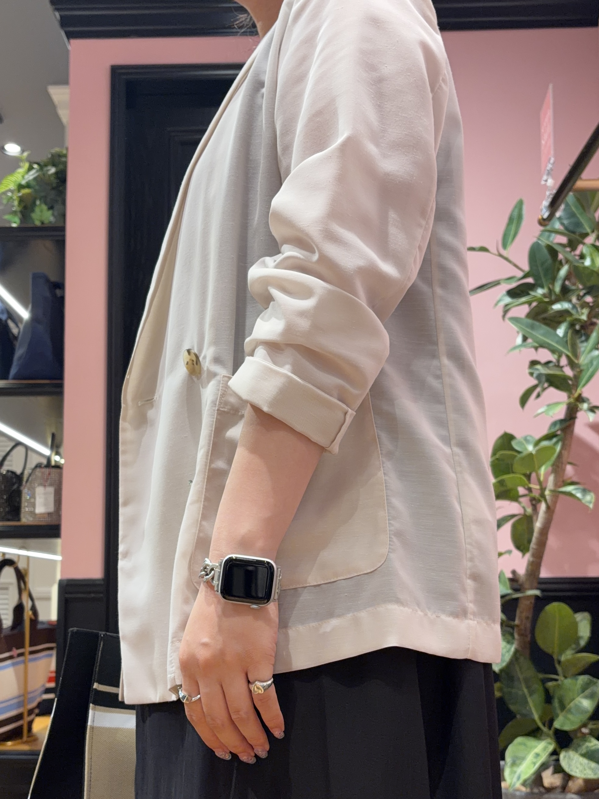 SAKAIさんの「DRESSTERIOR｜【接触冷感/防シワ機能/ウォッシャブル】クールタッチ リネンブレンドシアージャケット」を使ったコーディネート
