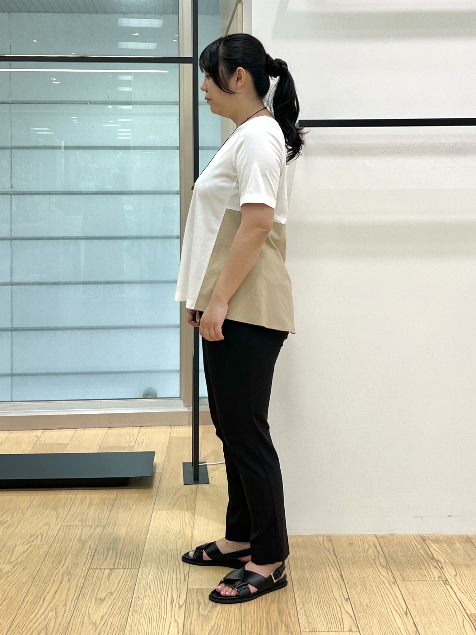shimaさんの「INDIVI｜【洗える／メッシュ素材／SETUP可能】半袖シアージャケット」を使ったコーディネート