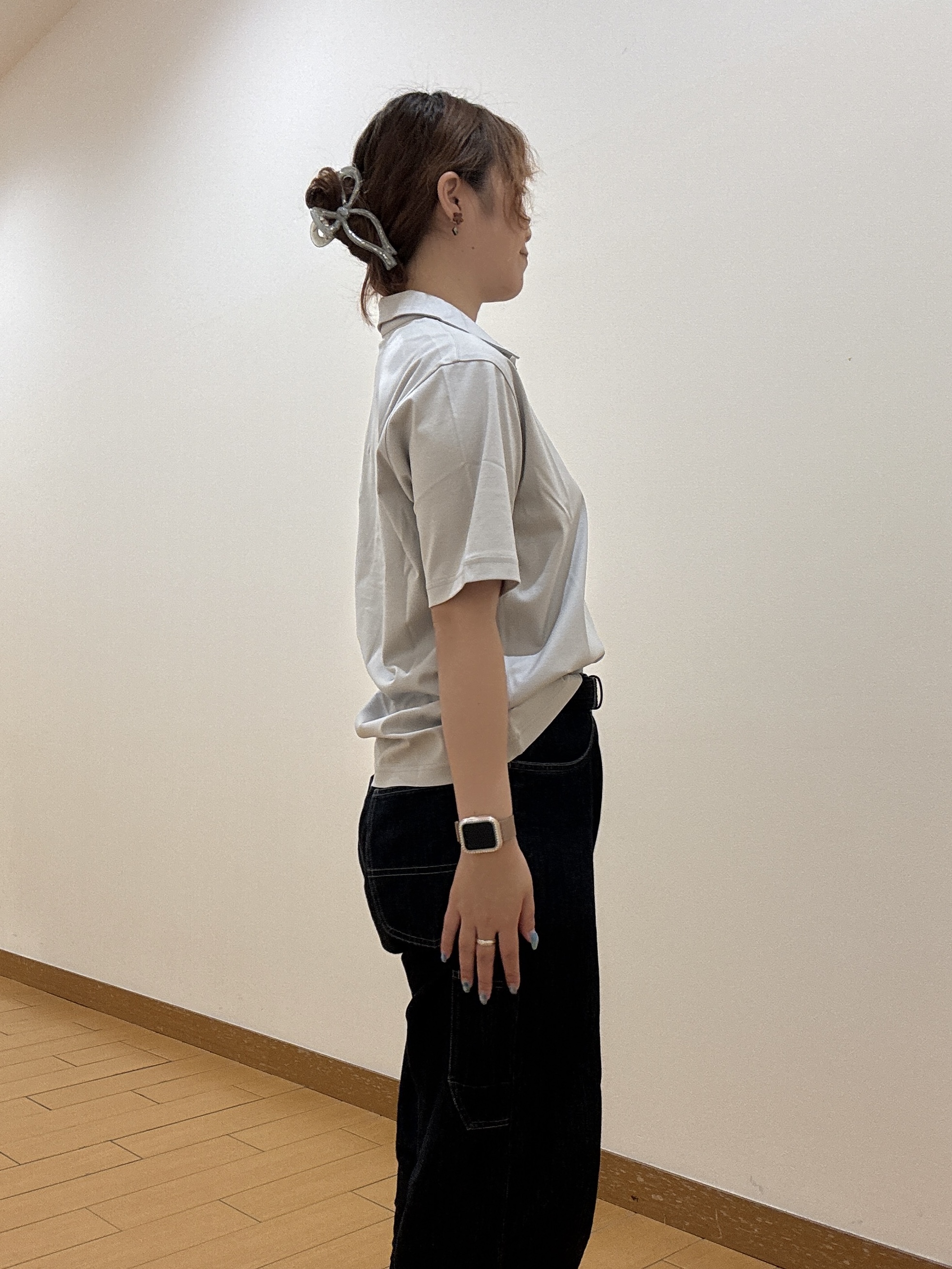 ヒナさんの「TAKEO KIKUCHI｜【接触冷感】アイスクリアコットン ワンポイント ポロシャツ」を使ったコーディネート