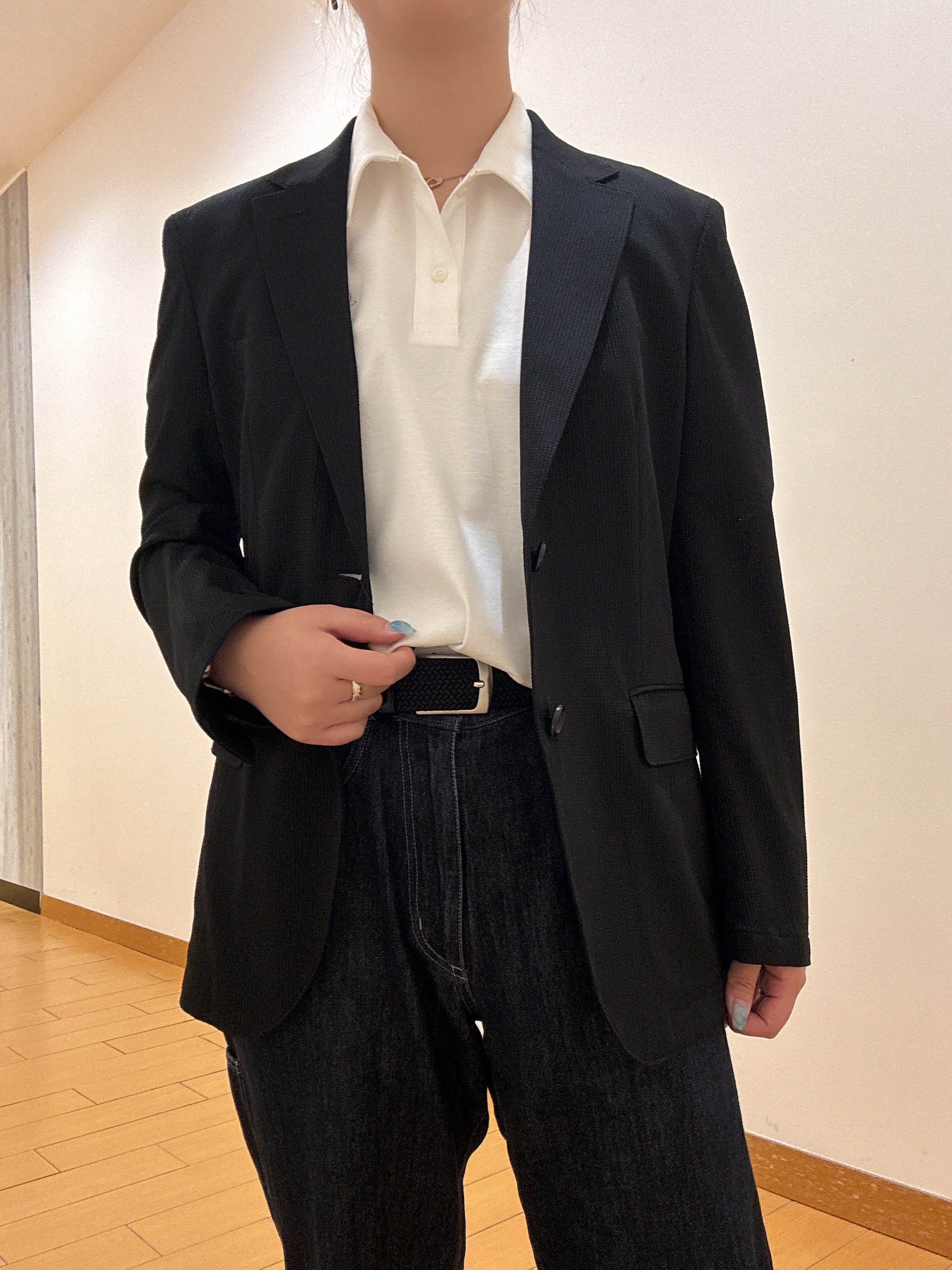 ヒナさんの「TAKEO KIKUCHI｜【Begin5月号掲載/通気性】トリコットサッカー ジャケット」を使ったコーディネート