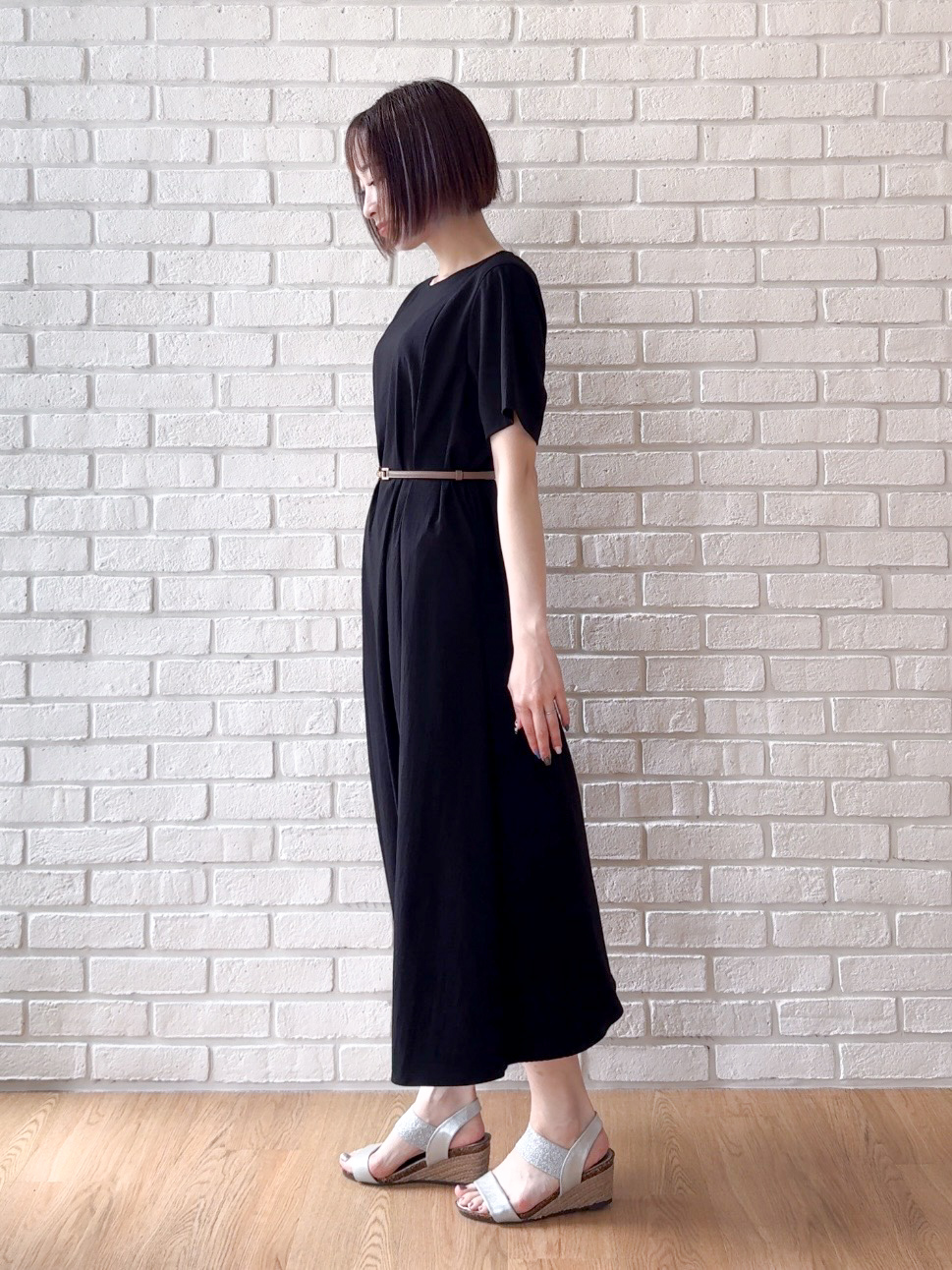𝐜𝐡𝐢𝐤𝐚さんの「SHOO･LA･RUE｜【高レビュー/洗濯機可/セットアップ可】軽凛(かろりん) 半袖ジャケット」を使ったコーディネート