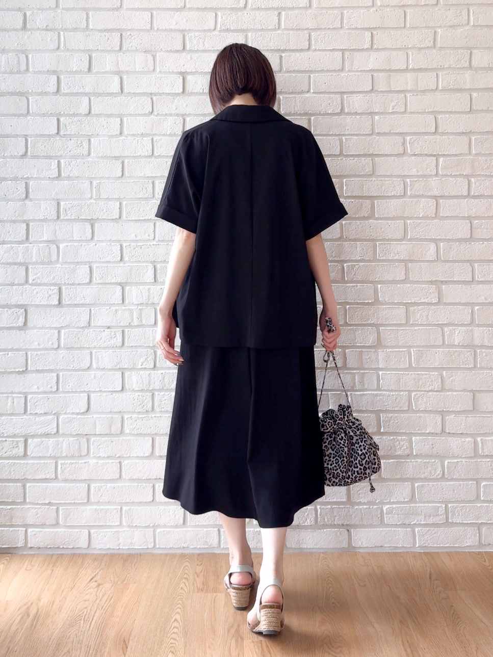 𝐜𝐡𝐢𝐤𝐚さんの「SHOO･LA･RUE｜【高レビュー/洗濯機可/セットアップ可】軽凛(かろりん) 半袖ジャケット」を使ったコーディネート