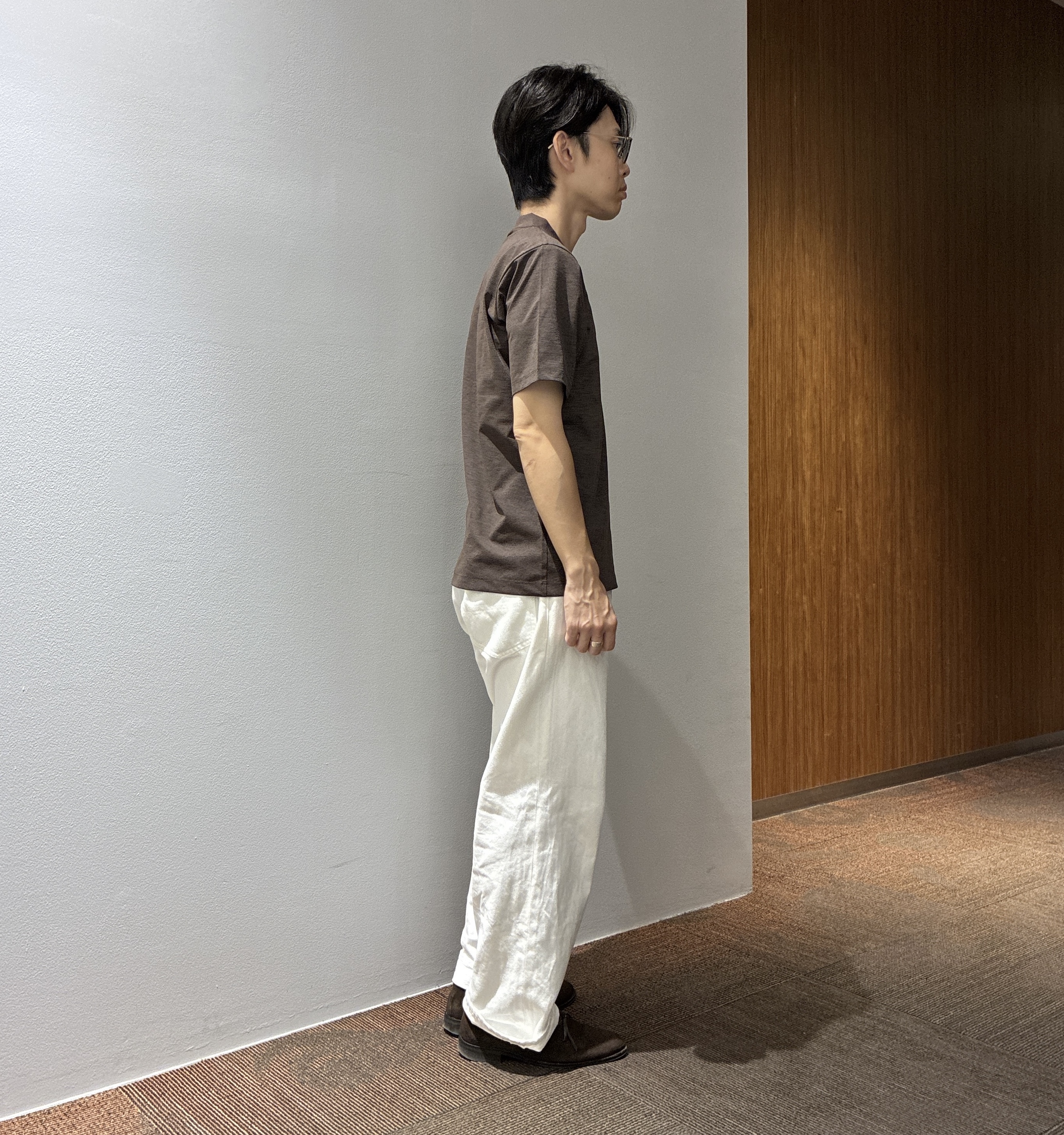 わいずみさんの「TAKEO KIKUCHI｜【Begin5月号掲載/通気性】トリコットサッカー ジャケット」を使ったコーディネート