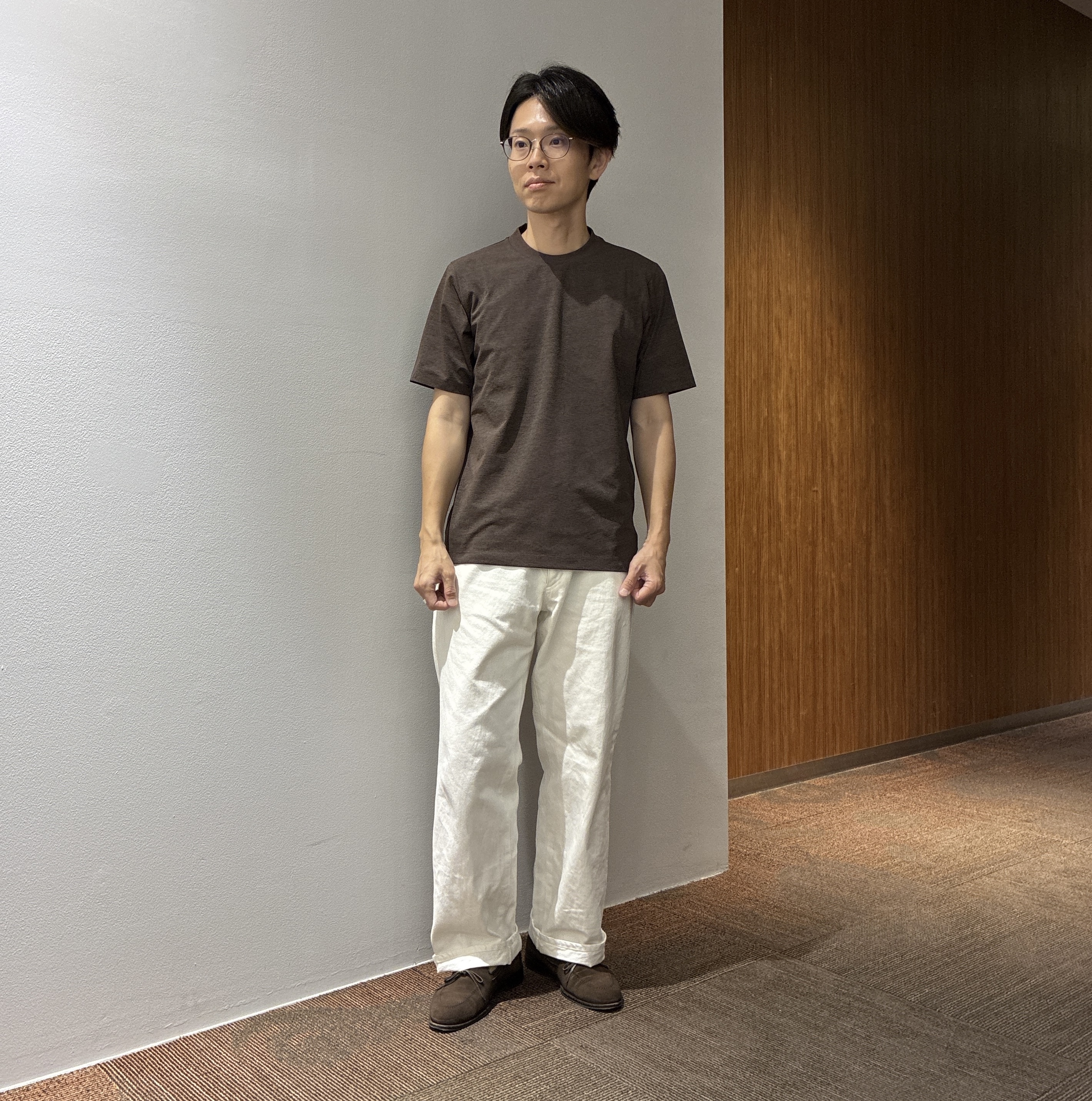 わいずみさんの「TAKEO KIKUCHI｜【Begin5月号掲載/通気性】トリコットサッカー ジャケット」を使ったコーディネート