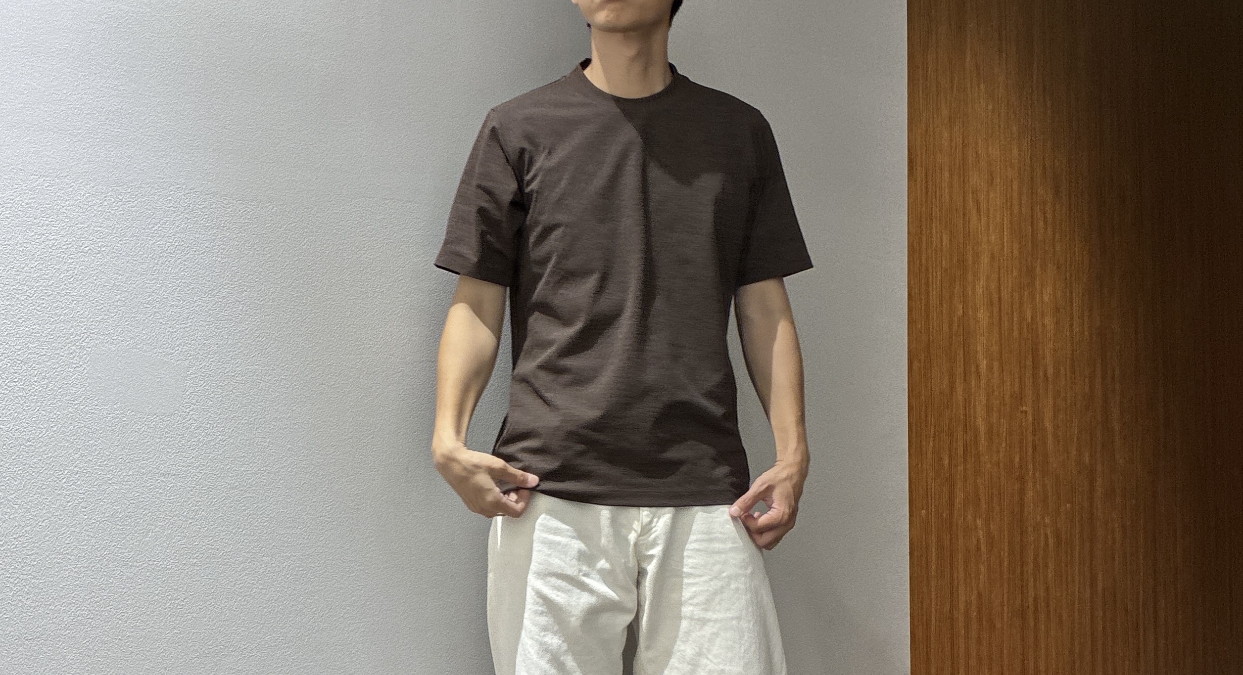 わいずみさんの「TAKEO KIKUCHI｜【Begin5月号掲載/通気性】トリコットサッカー ジャケット」を使ったコーディネート