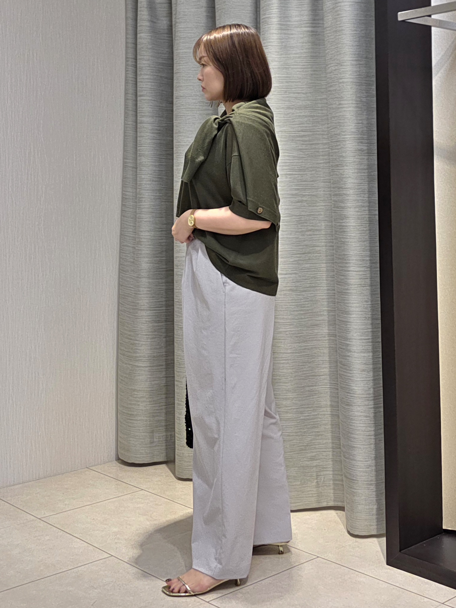 naokoさんの「UNTITLED｜【アンサンブル可/Tシャツ風/ゆったり】リラックスニットトップス」を使ったコーディネート