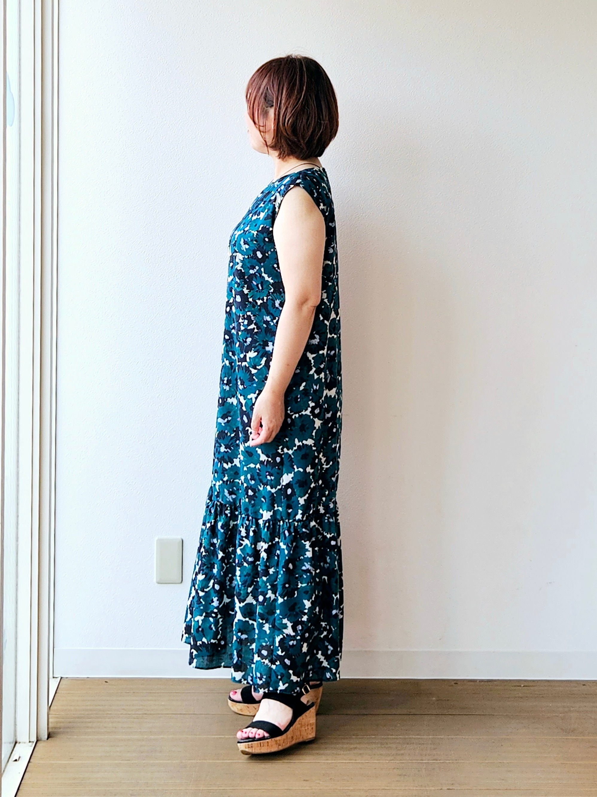 やじまさんの「UNTITLED｜【花柄/着映え】フラワープリントワンピース」を使ったコーディネート