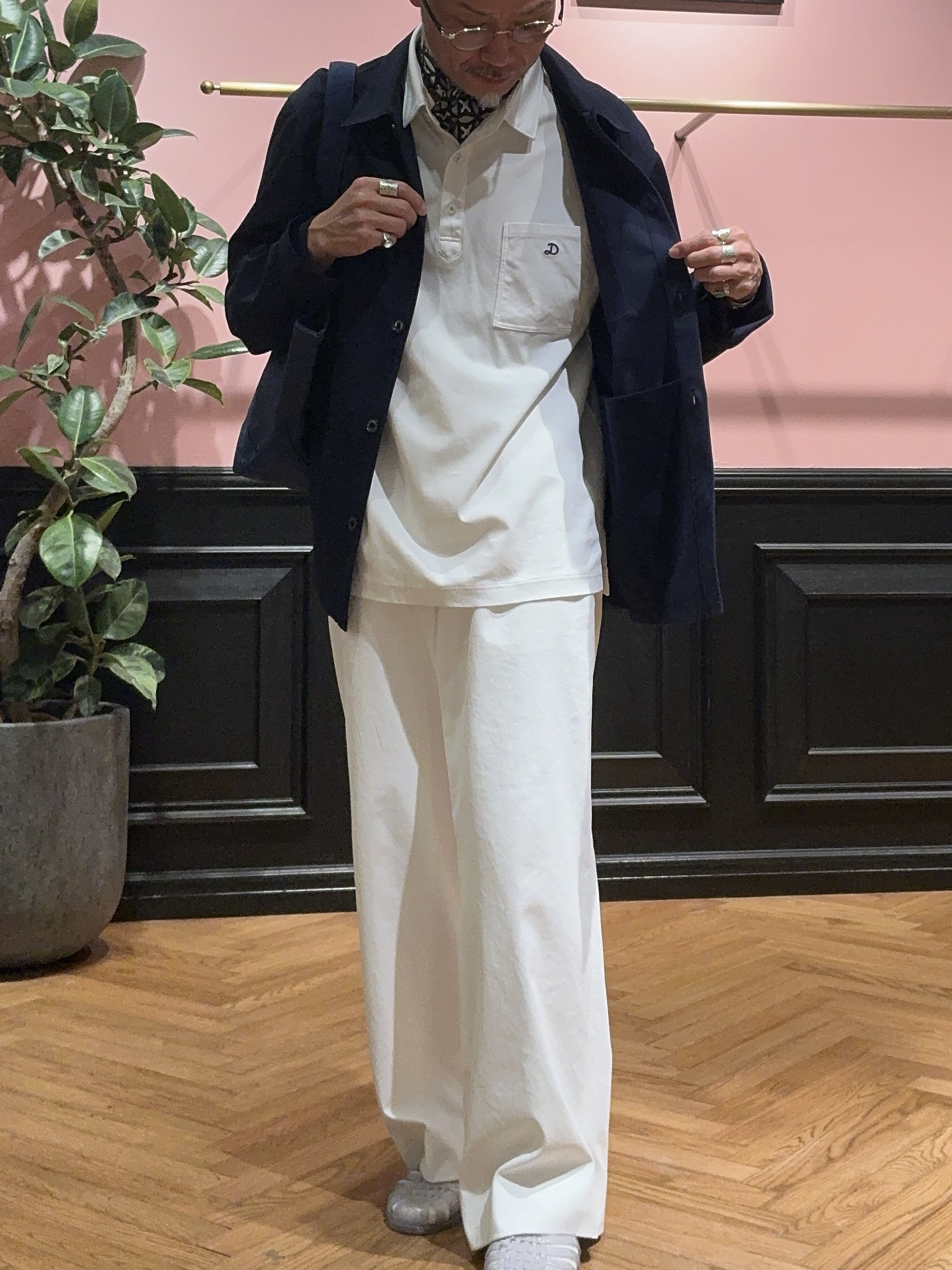 torigoeさんの「DRESSTERIOR｜◆【接触冷感/UVカット/抗菌防臭/しわ防止】クールデオドラント ジャージシャツ」を使ったコーディネート