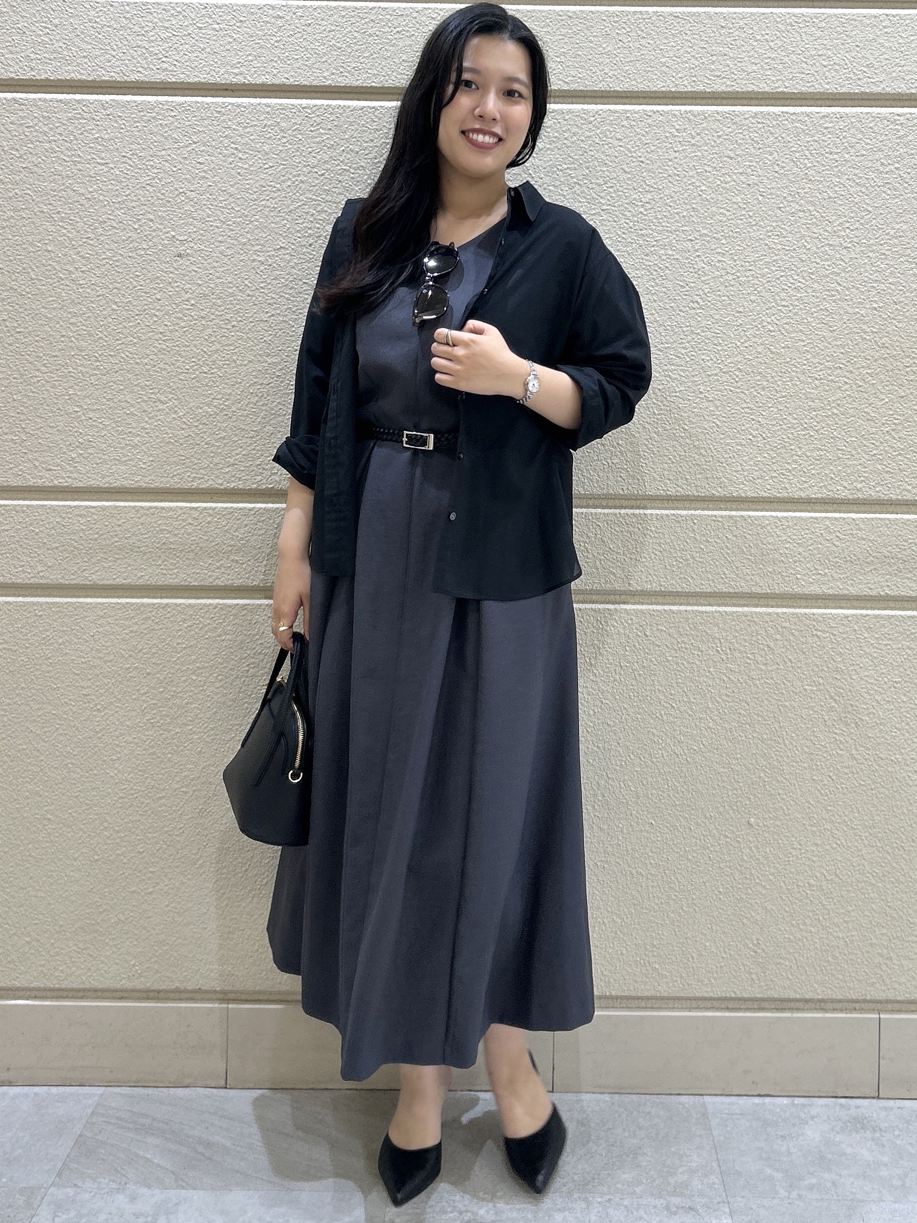 Momokaさんの「COUP DE CHANCE｜【手洗い可】シアーローンシャツ」を使ったコーディネート