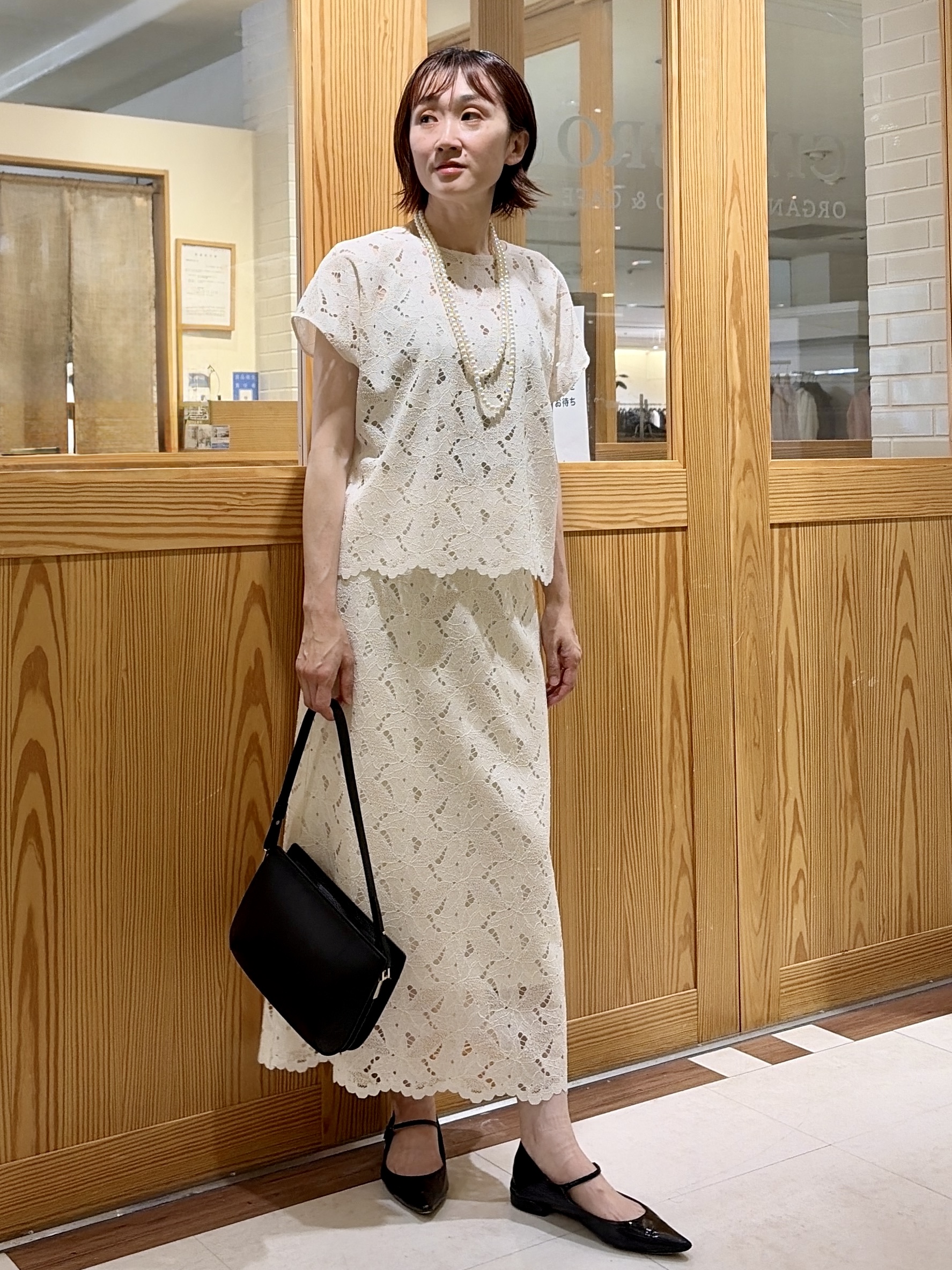 ゆうさんの「UNTITLED｜【肌に張りつきにくい/前後2WAY】ドライタッチコットンプルオーバー」を使ったコーディネート