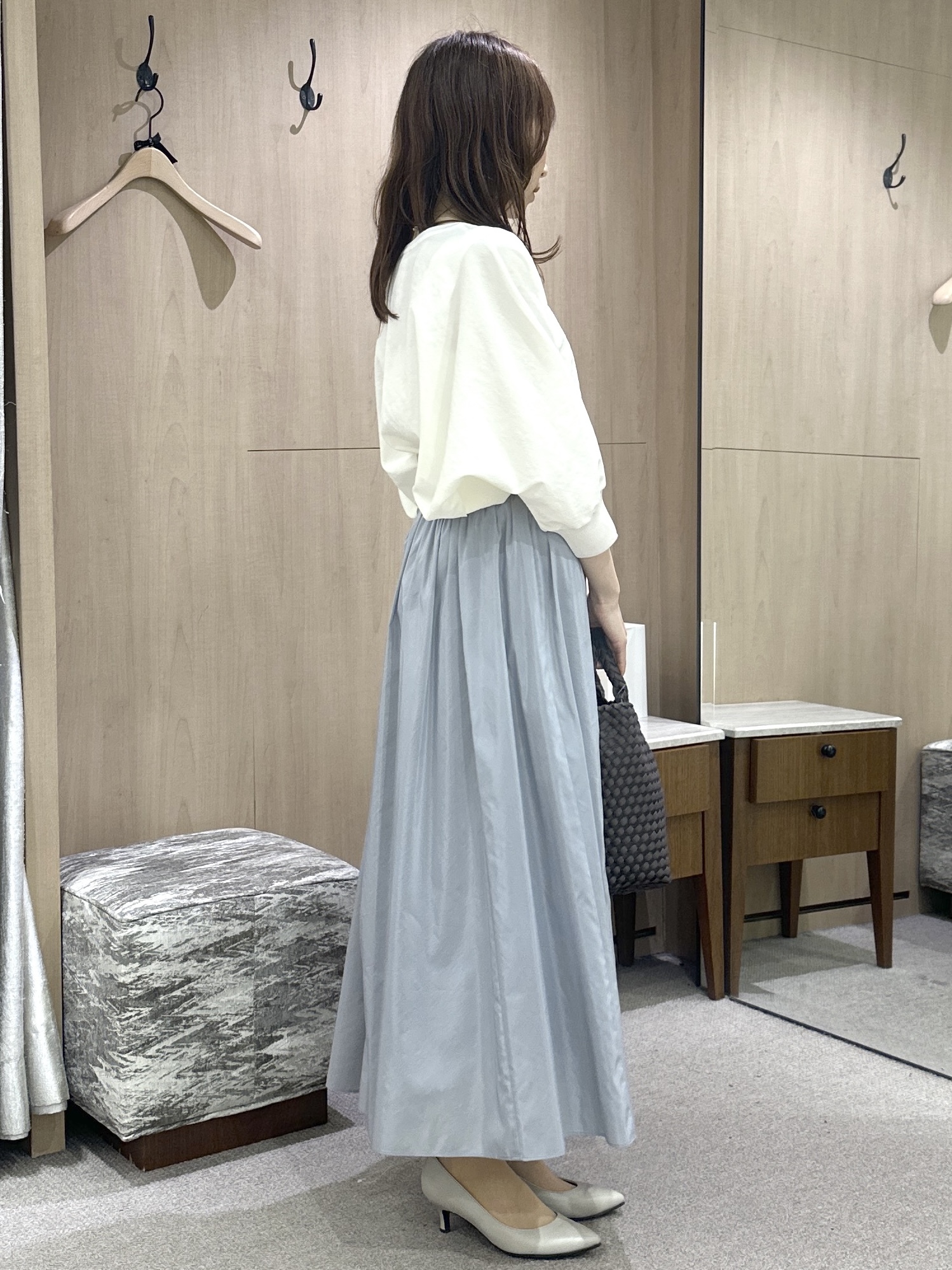 Miwaさんの「UNTITLED｜【秋羽織り/ジップ】トリコットシアーブラウス」を使ったコーディネート