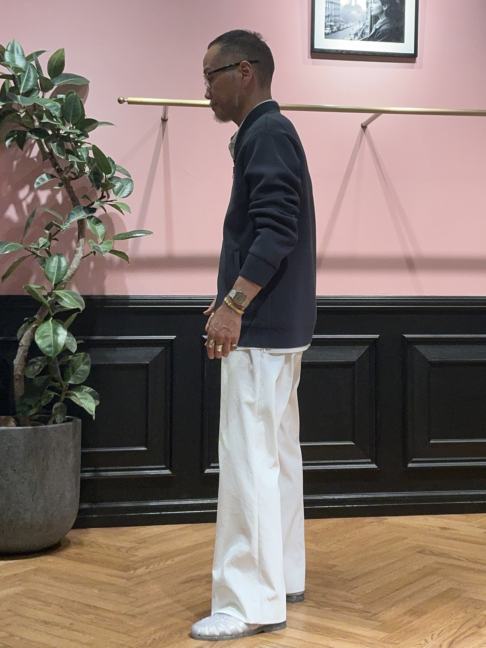torigoeさんの「DRESSTERIOR｜【接触冷感/抗菌防臭/消臭/Safari5月号掲載】ICE CLEAR COTTON オーバーフィッ」を使ったコーディネート