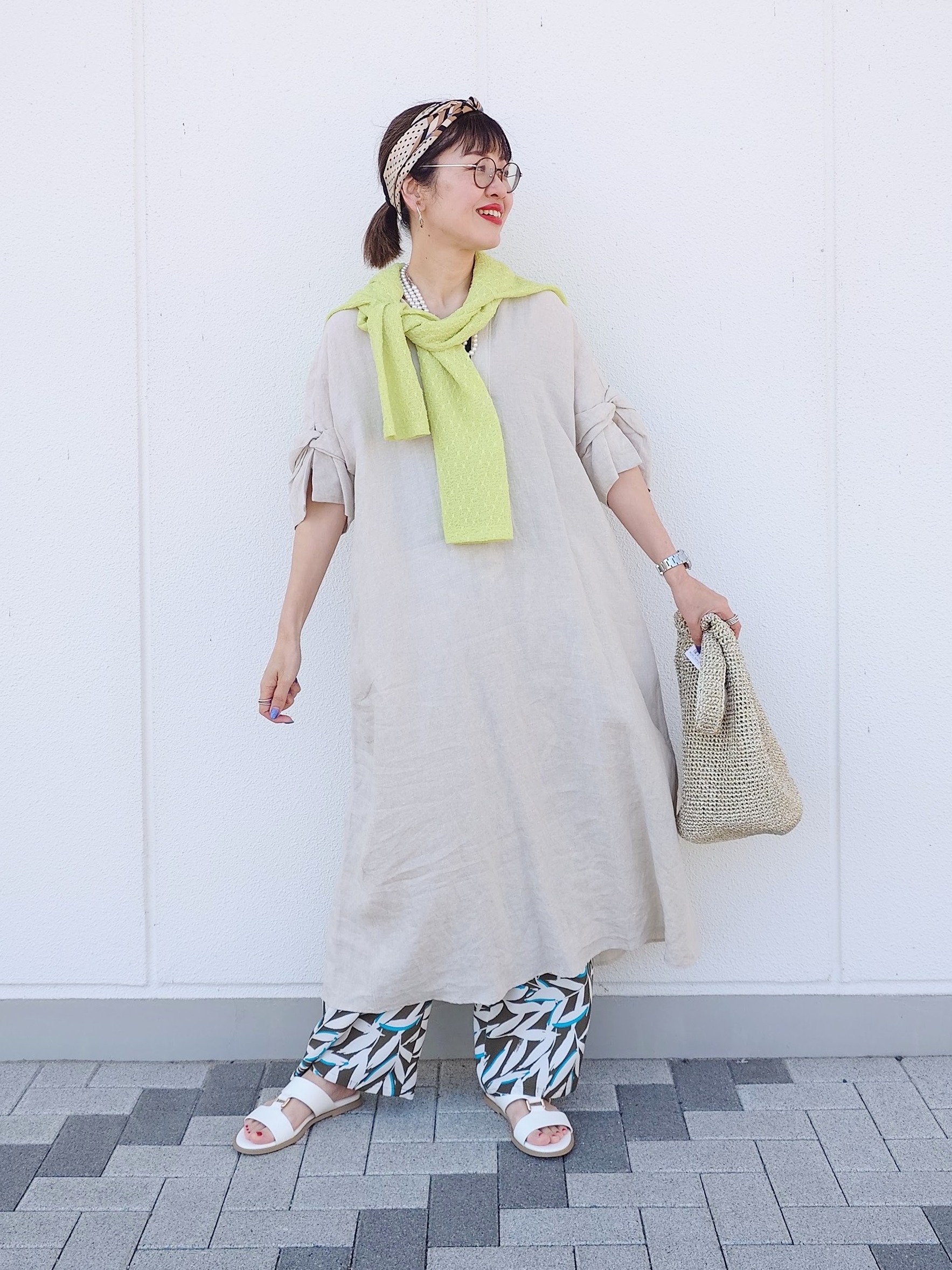MUTSUKOさんの「UNTITLED｜【TICCA】リネンツイストスリーブワンピース」を使ったコーディネート