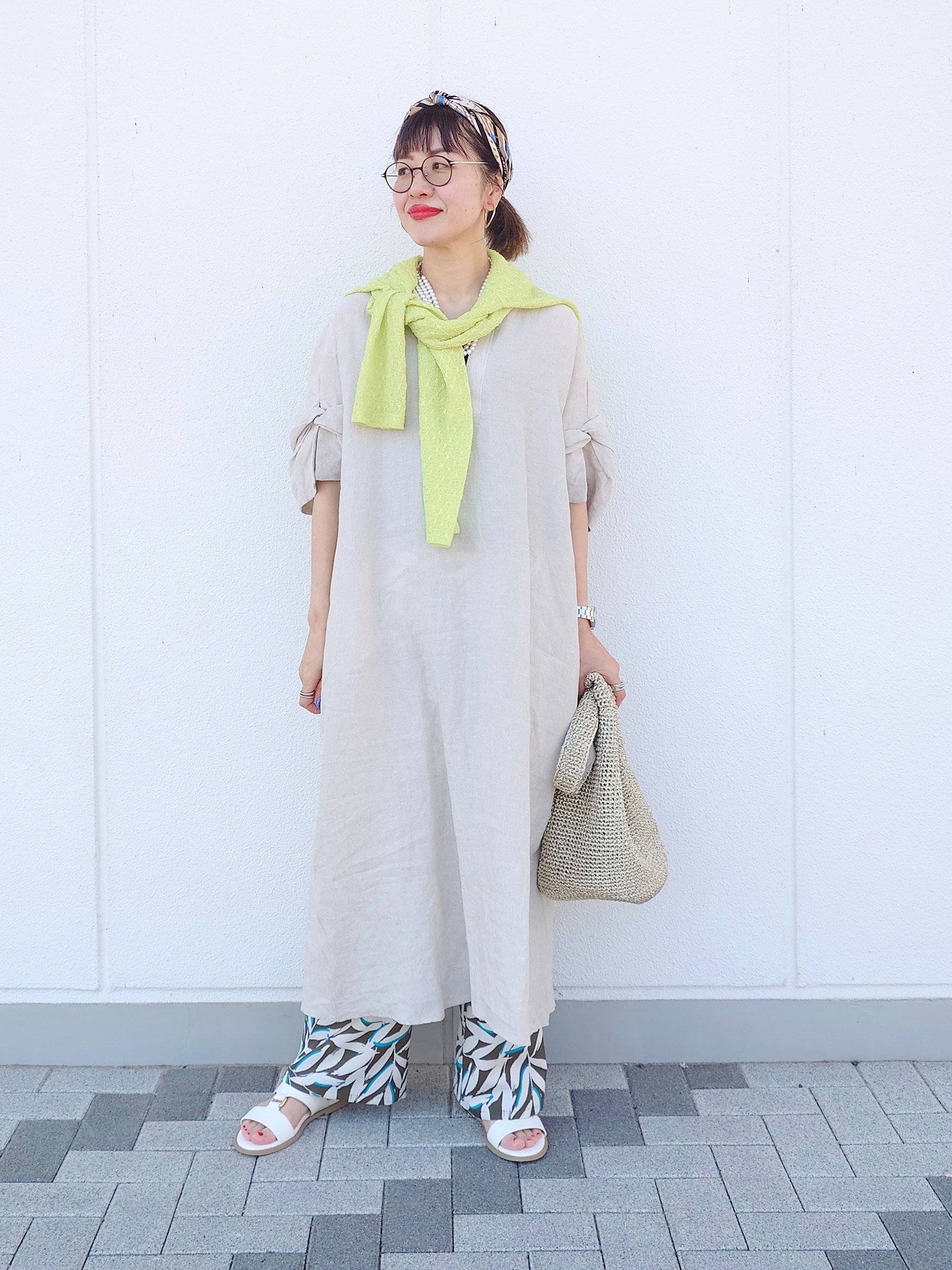MUTSUKOさんの「UNTITLED｜【TICCA】リネンツイストスリーブワンピース」を使ったコーディネート