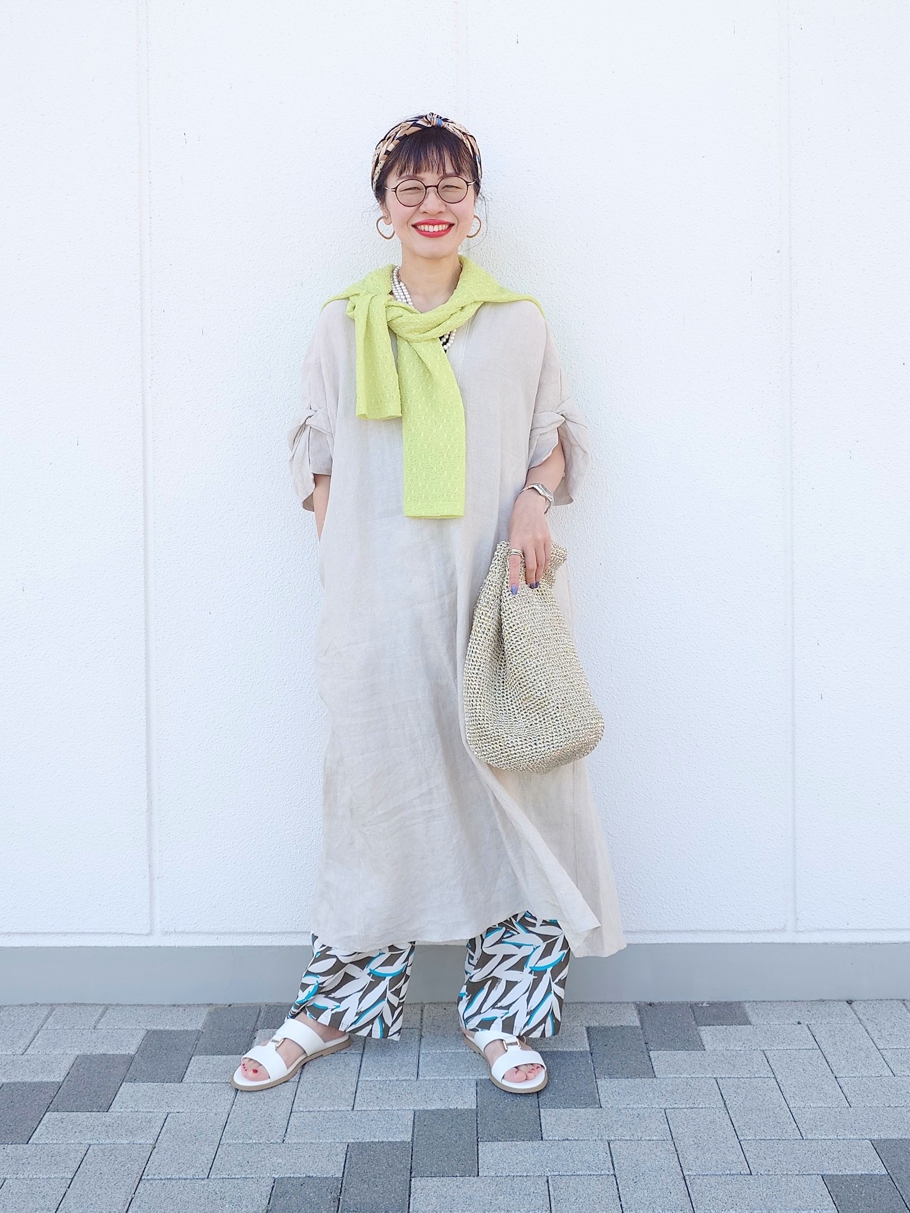 MUTSUKOさんの「UNTITLED｜【TICCA】リネンツイストスリーブワンピース」を使ったコーディネート