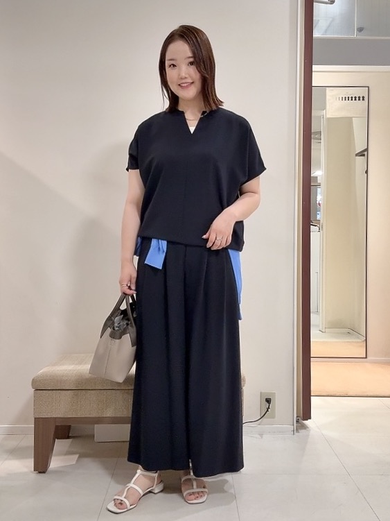 YUIさんの「UNTITLED｜【9色展開/アンサンブル可】コットンクルーネックカーディガン」を使ったコーディネート