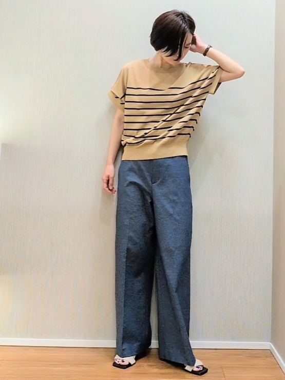 ミズタさんの「UNTITLED｜【肌に張りつきにくい/前後2WAY】ドライタッチコットンプルオーバー」を使ったコーディネート