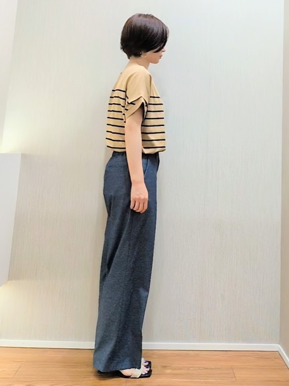 ミズタさんの「UNTITLED｜【肌に張りつきにくい/前後2WAY】ドライタッチコットンプルオーバー」を使ったコーディネート