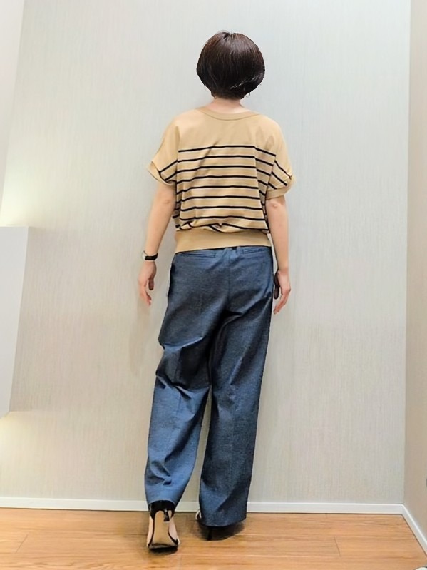 ミズタさんの「UNTITLED｜【肌に張りつきにくい/前後2WAY】ドライタッチコットンプルオーバー」を使ったコーディネート