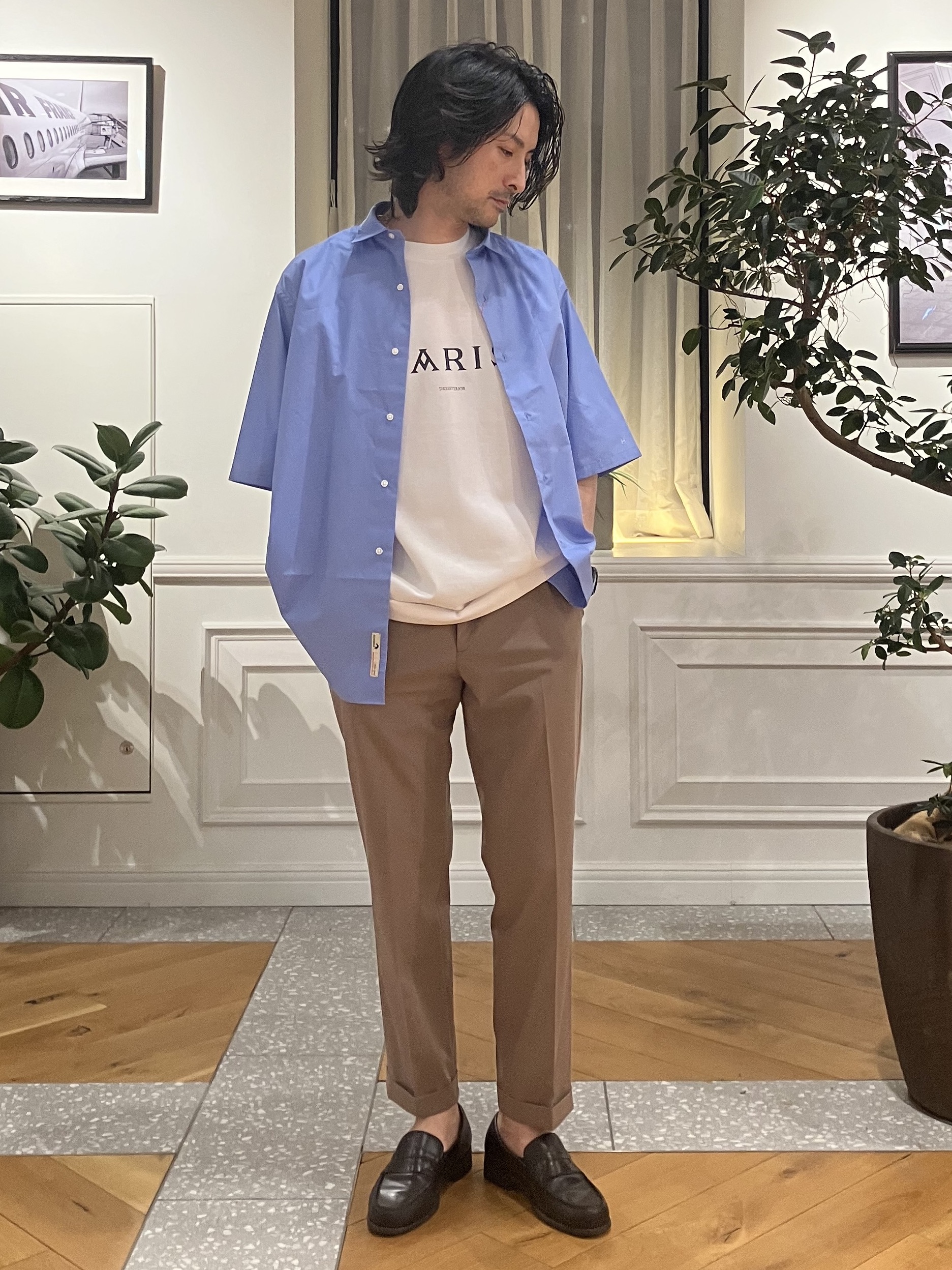 junyaさんの「DRESSTERIOR｜【干場義雅&times;DRESSTERIOR/再入荷】シドグラスシャツ」を使ったコーディネート