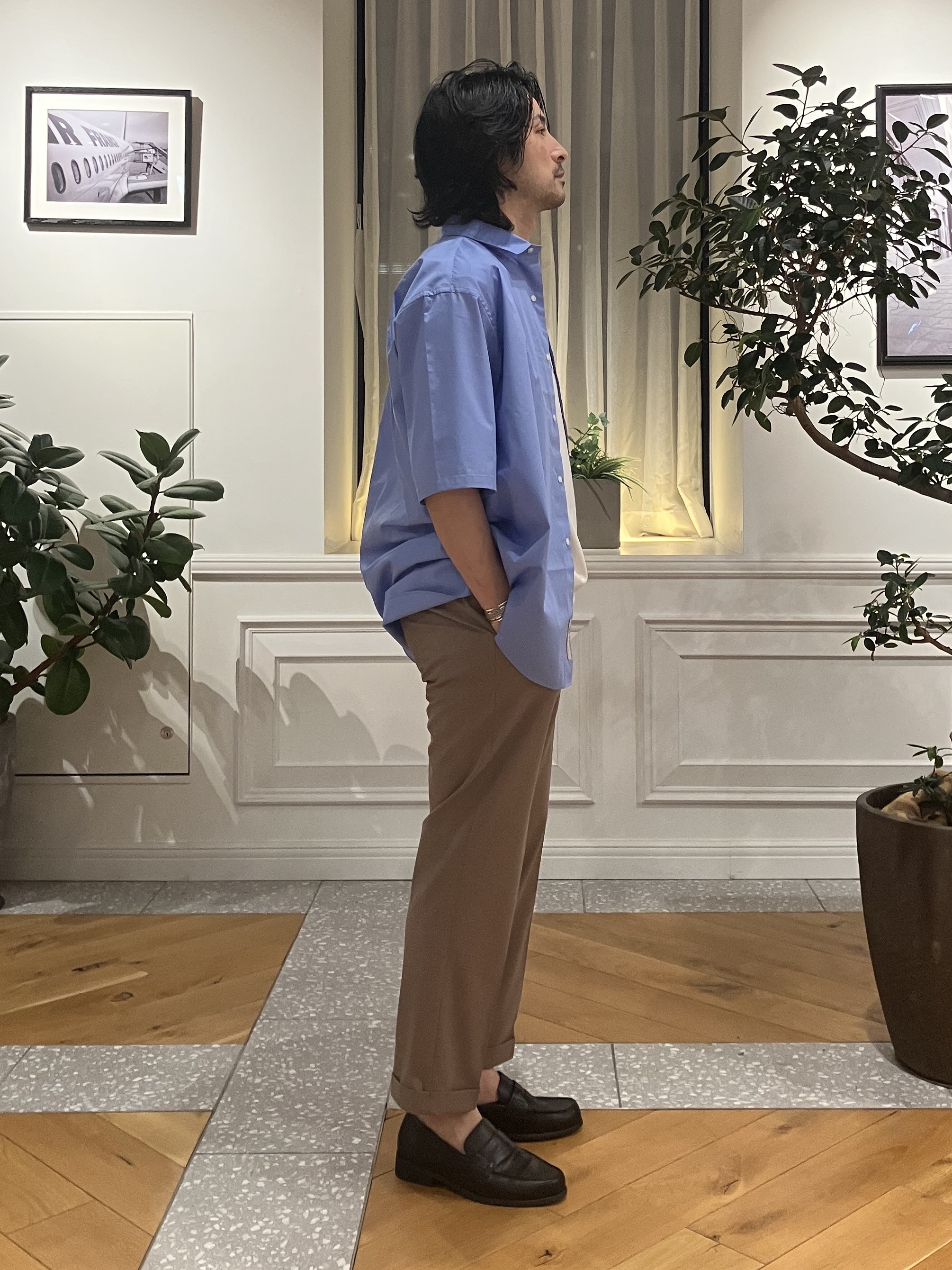 junyaさんの「DRESSTERIOR｜【干場義雅&times;DRESSTERIOR/再入荷】シドグラスシャツ」を使ったコーディネート