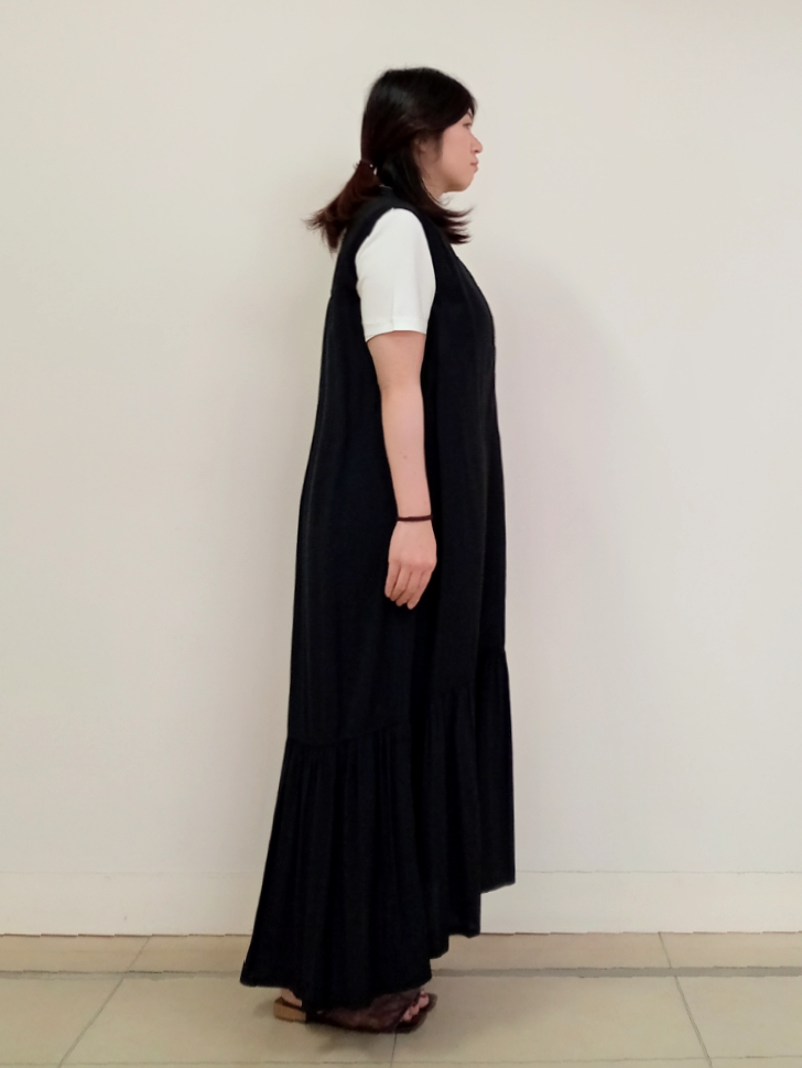 emiさんの「DRESSTERIOR｜【接触冷感／抗菌防臭／消臭】アイスクリアコットン ターンナップT」を使ったコーディネート