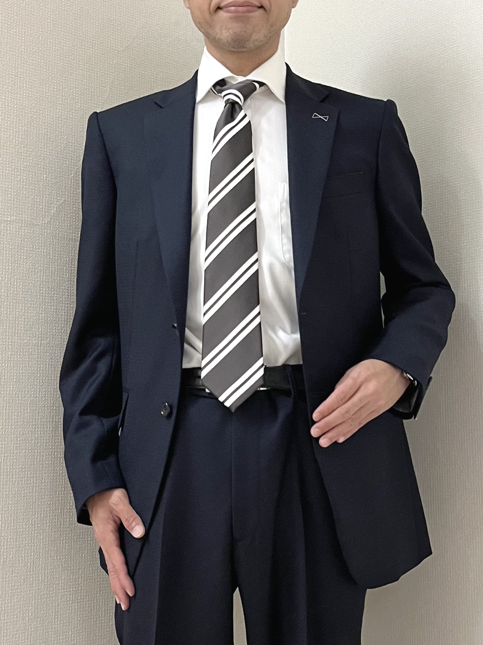 URAさんの「TAKEO KIKUCHI｜【Made in JAPAN】立菱（たてびし）スーツ」を使ったコーディネート