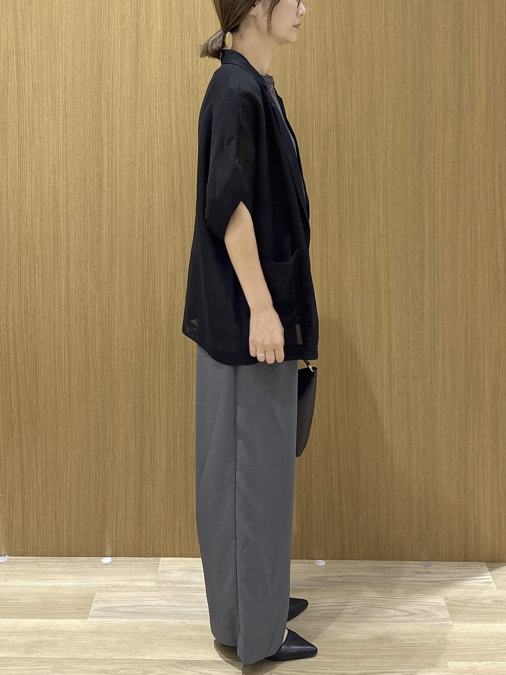 たけねぇさんの「OPAQUE.CLIP｜メッシュテーラードジャケット【洗濯機OK】」を使ったコーディネート
