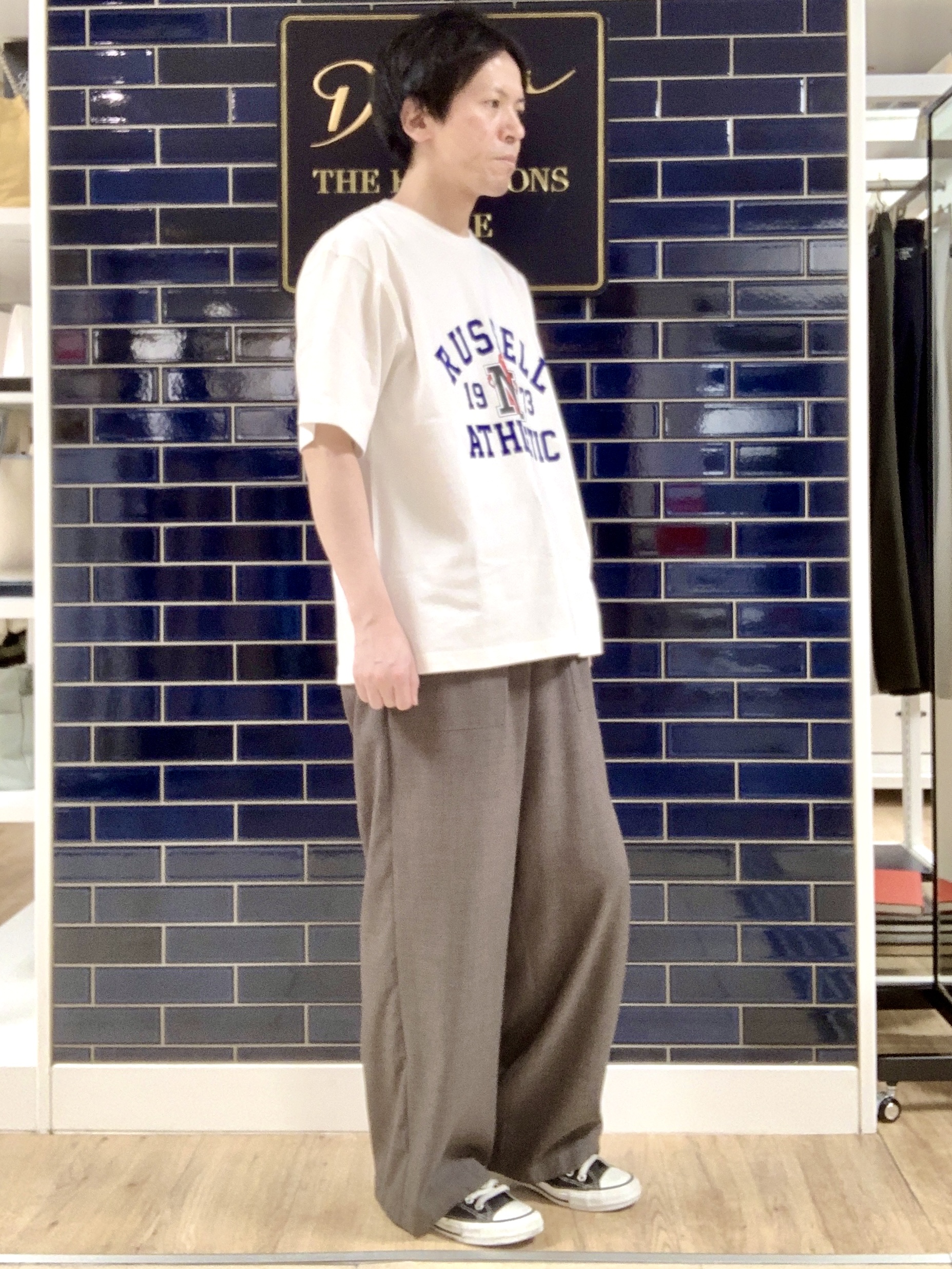 Takaさんの「Dessin｜ガチャピン・ムック コラボTシャツ」を使ったコーディネート