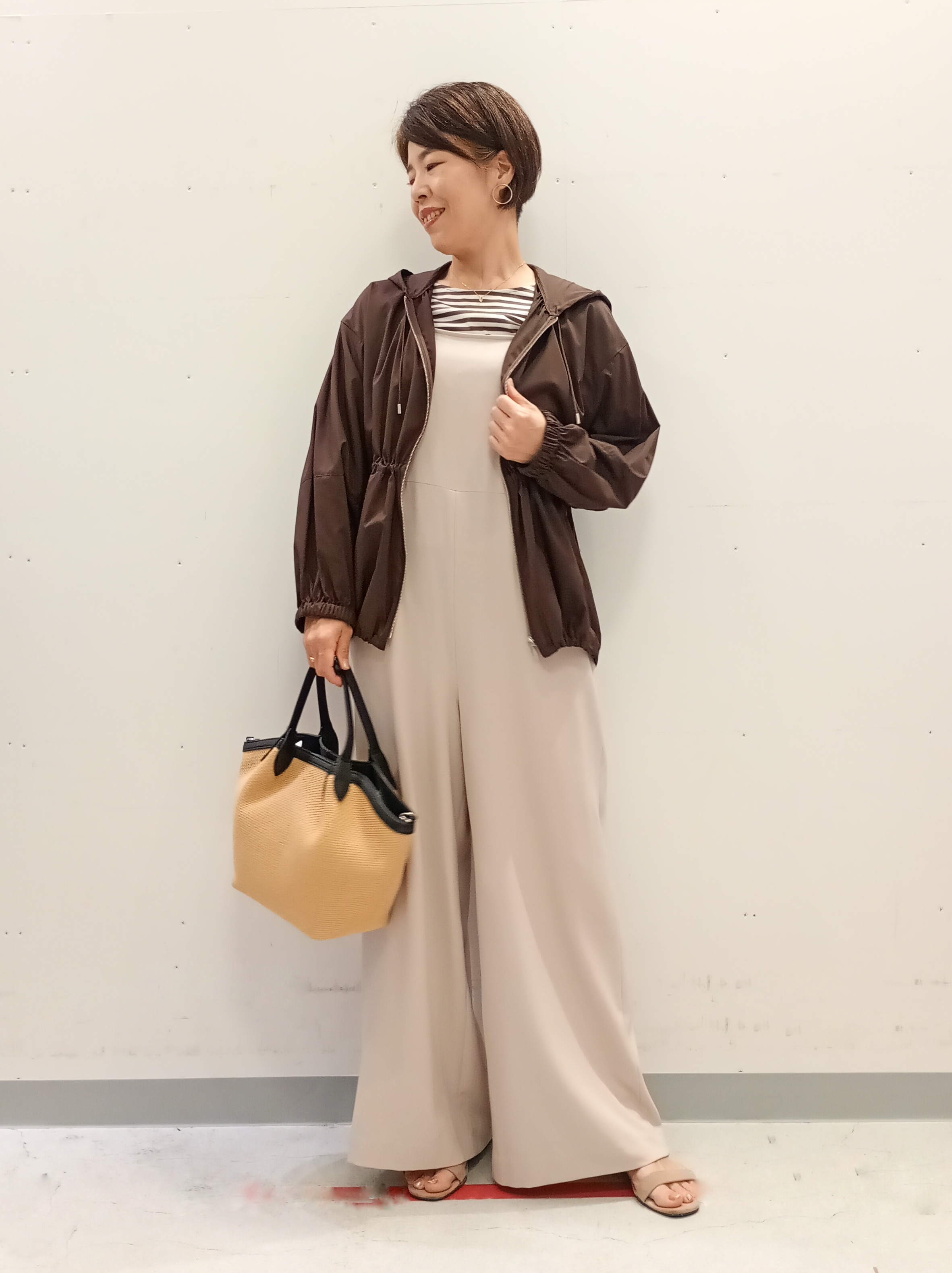 Kさんの「INDIVI｜【着る日傘】キャミソールサロペット」を使ったコーディネート