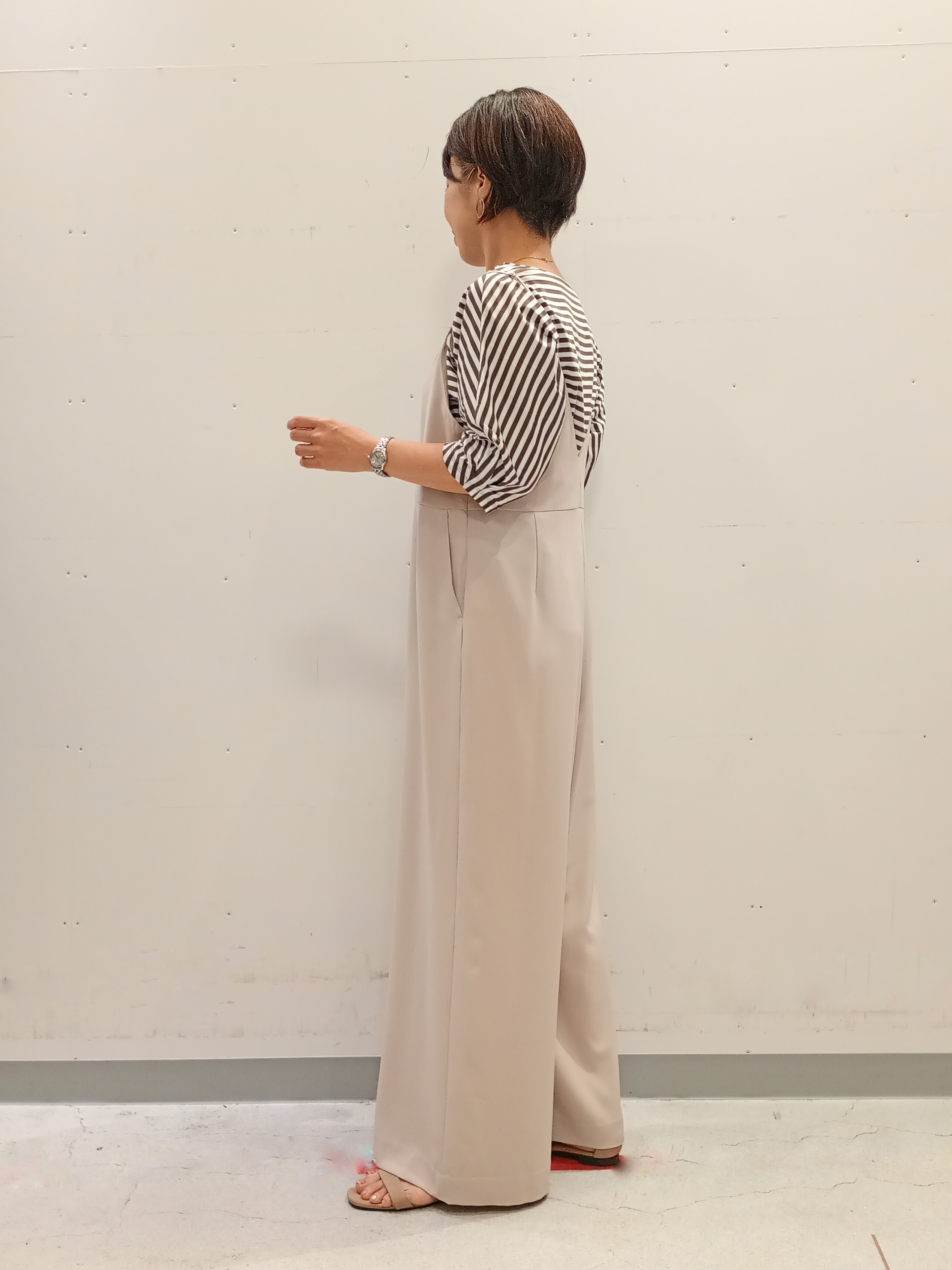 Kさんの「INDIVI｜【着る日傘】キャミソールサロペット」を使ったコーディネート