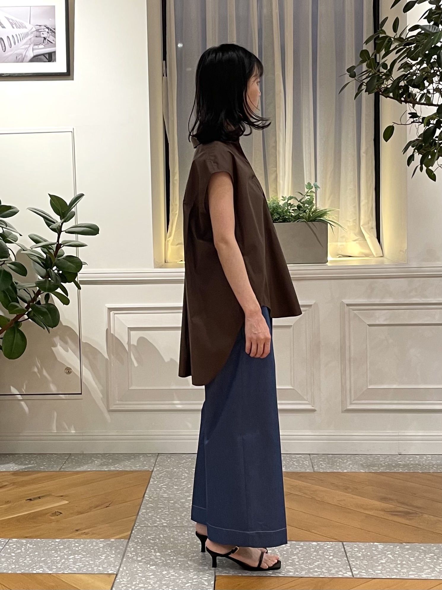 Lilyさんの「DRESSTERIOR｜フレンチスリーブ スキッパーブラウス」を使ったコーディネート