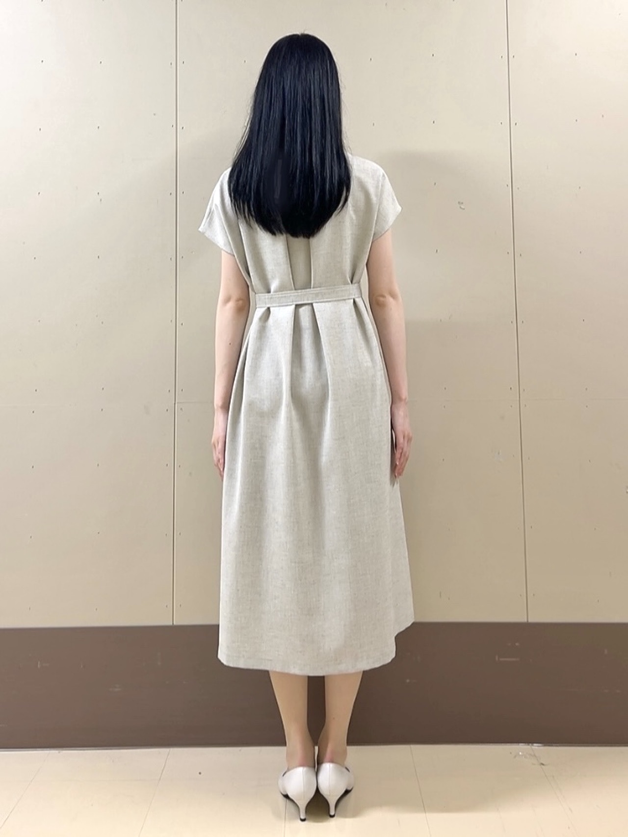 sechiさんの「UNTITLED｜◆【さらりと快適/セットアップ可/UV/接触冷感】スラブカラーレスジャケット」を使ったコーディネート