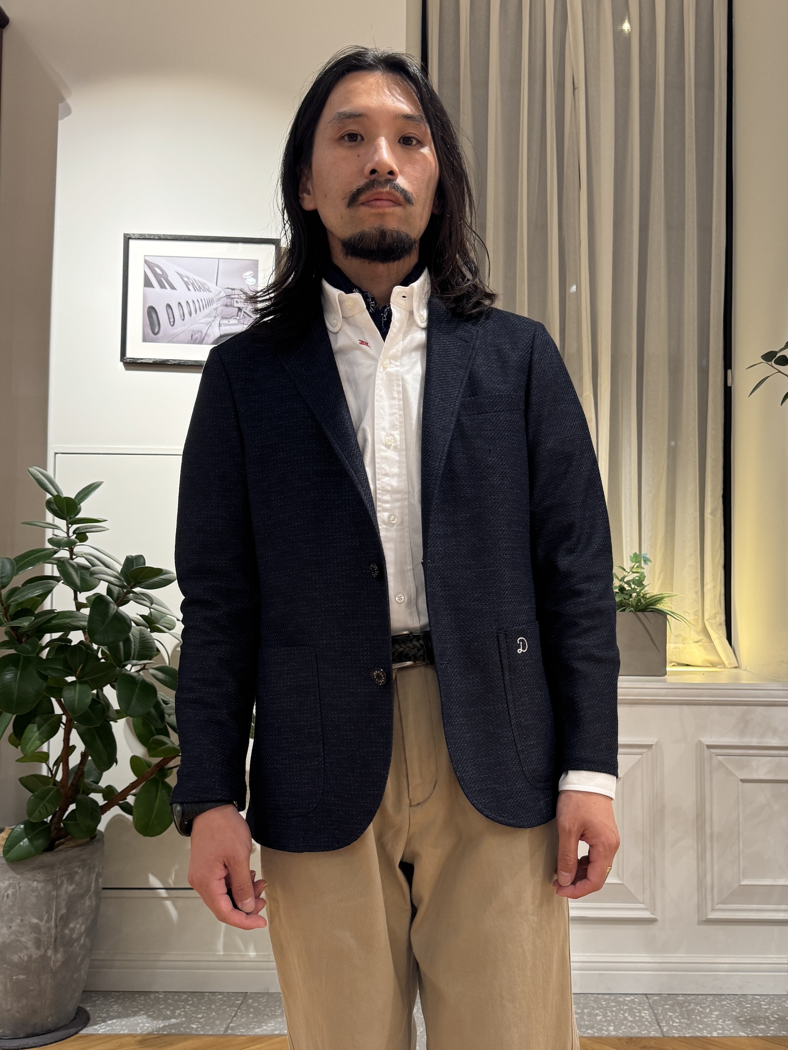kawarataniさんの「DRESSTERIOR｜オックスフォード ラウンドカラーシャツ」を使ったコーディネート